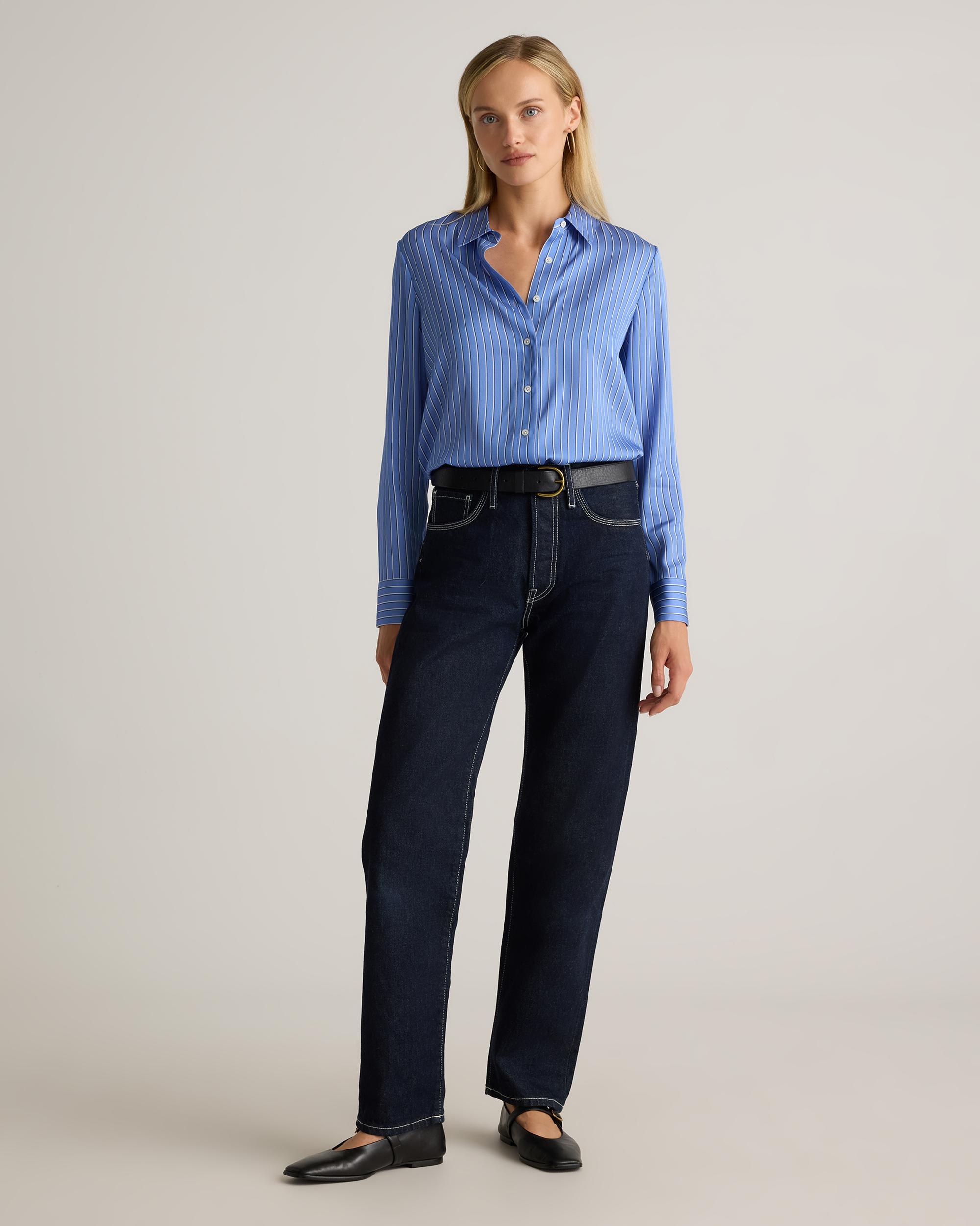 Quince | Women's Washable Stretch Silk Blouse Size XS Product Image