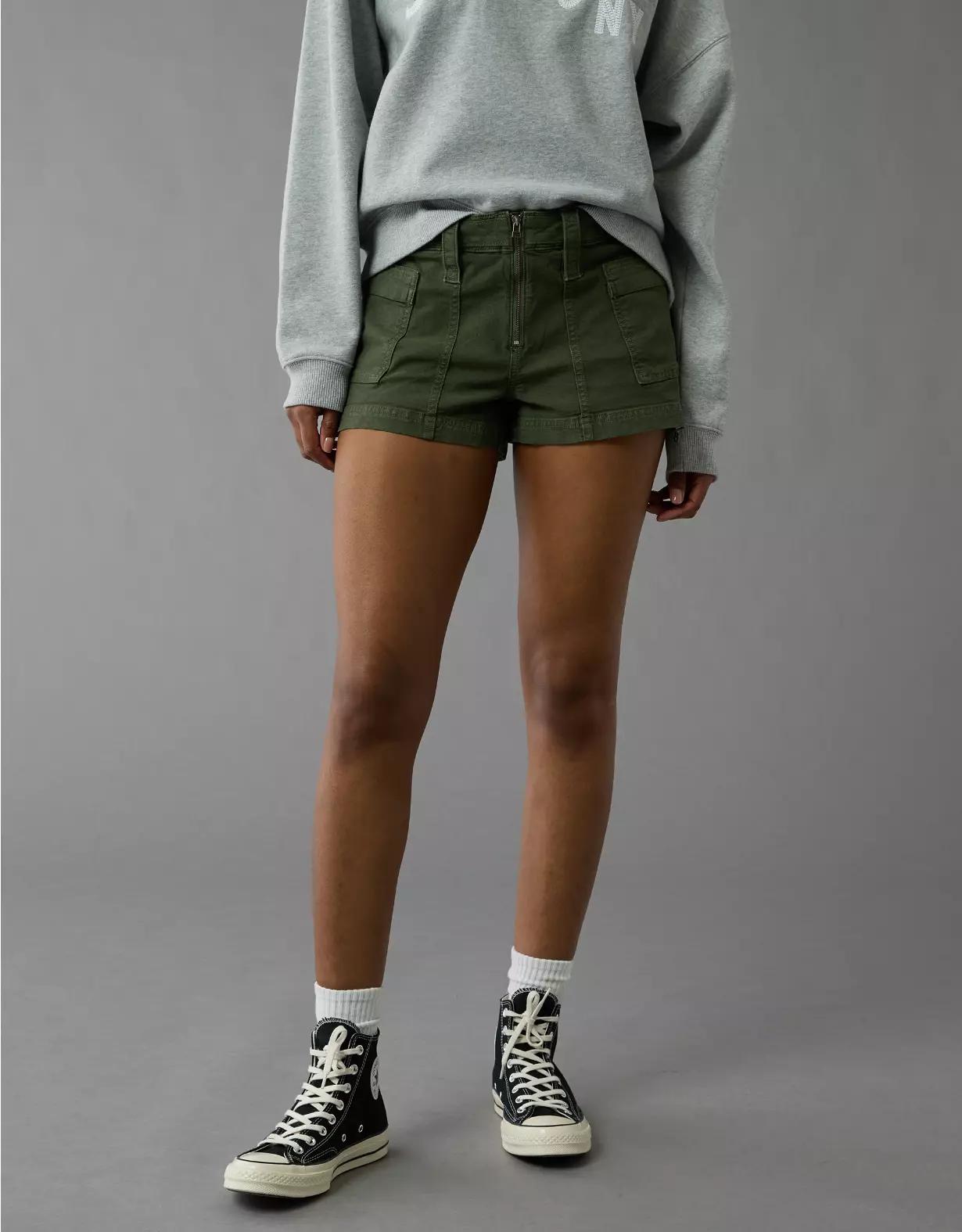 AE Stretch Low-Rise Cargo Short Short Product Image