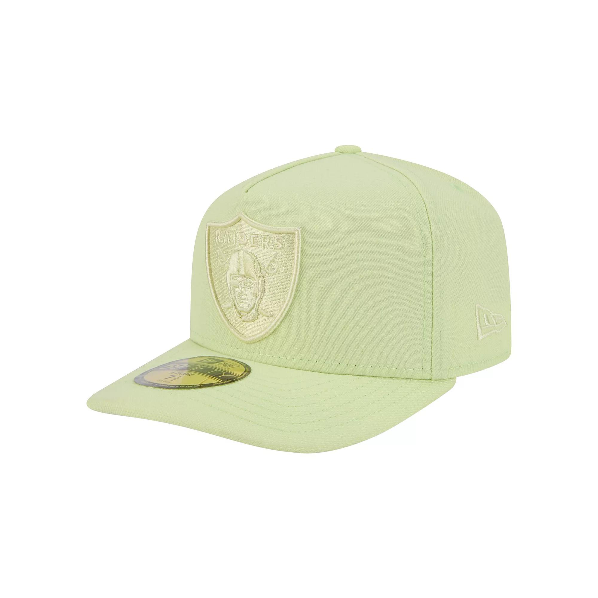 Men's New Era Light Green Las Vegas Raiders Color Pack A-Frame 59FIFTY Fitted Hat, Size: 7 7/8, Lvr Lt Gre Product Image