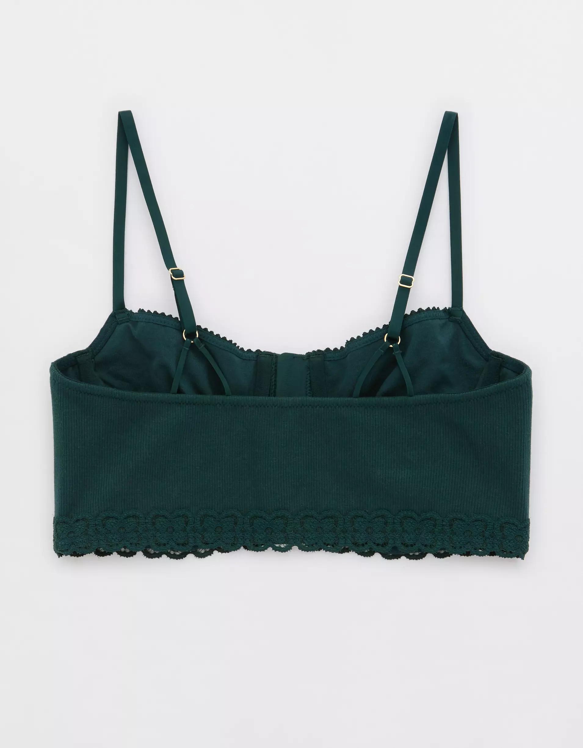 Show Off Cozy Rib Unlined Corset Bra Product Image