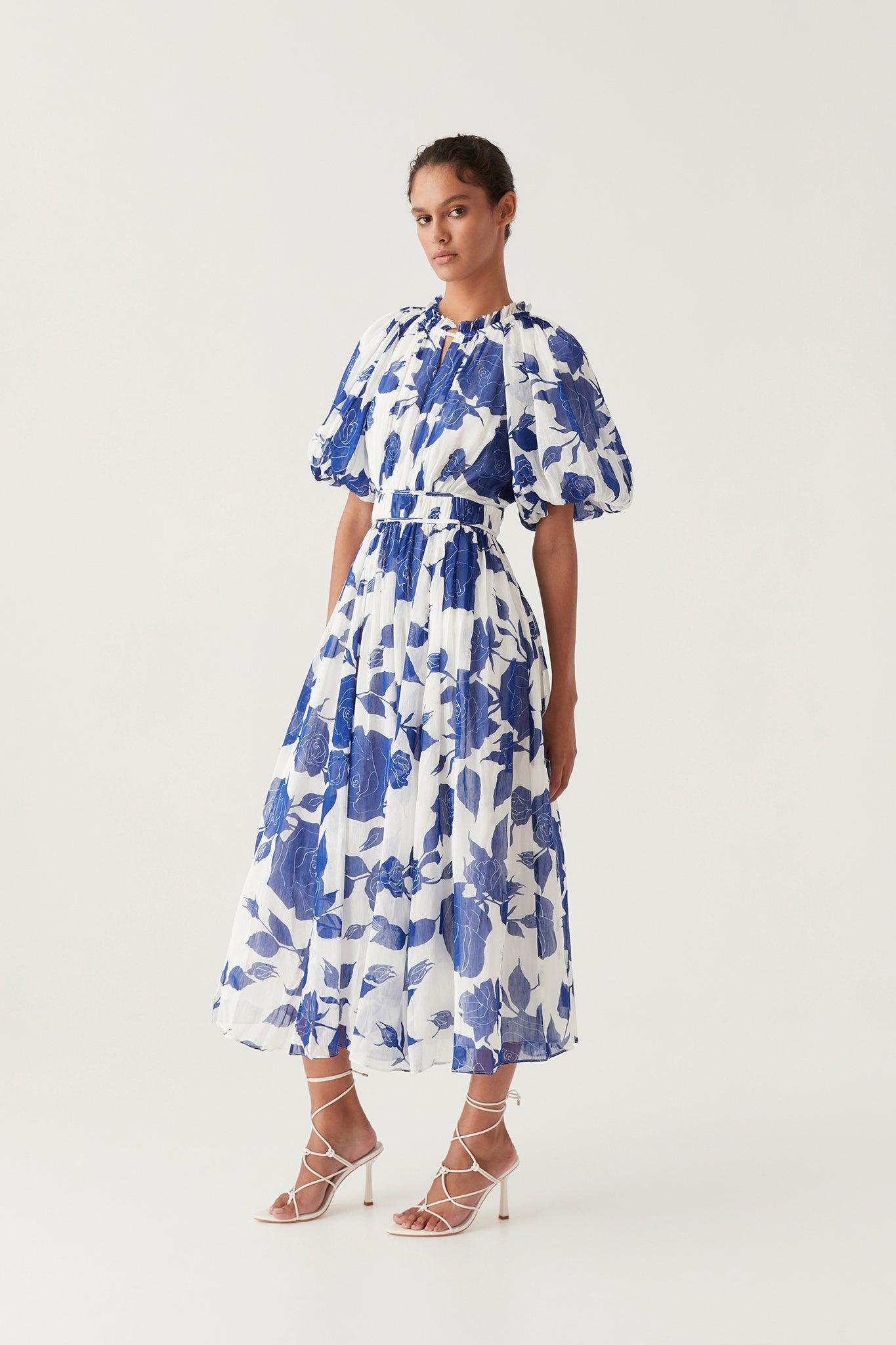 Elysium Blouson Midi Dress Product Image