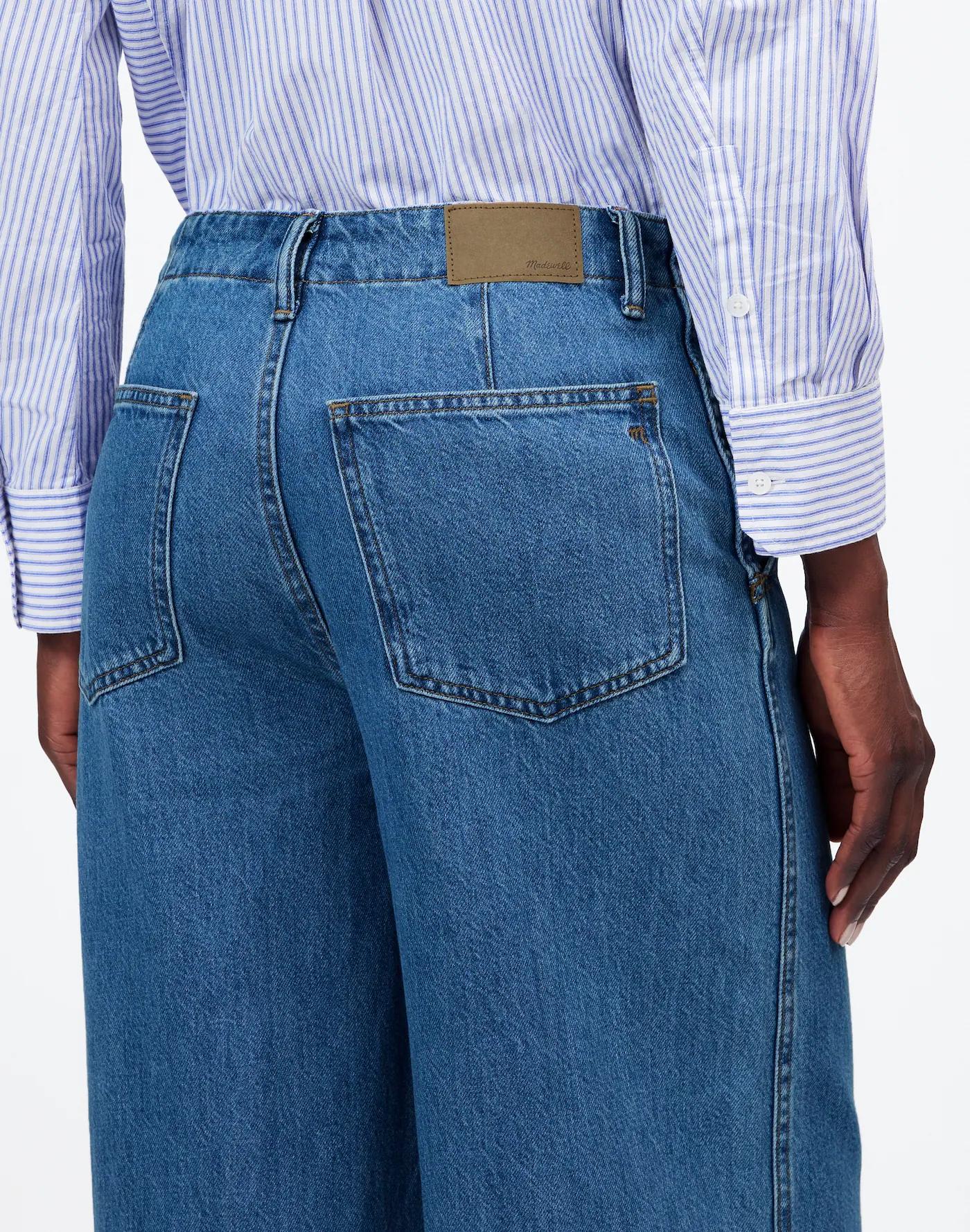 Wide Sweep Denim Trousers Product Image