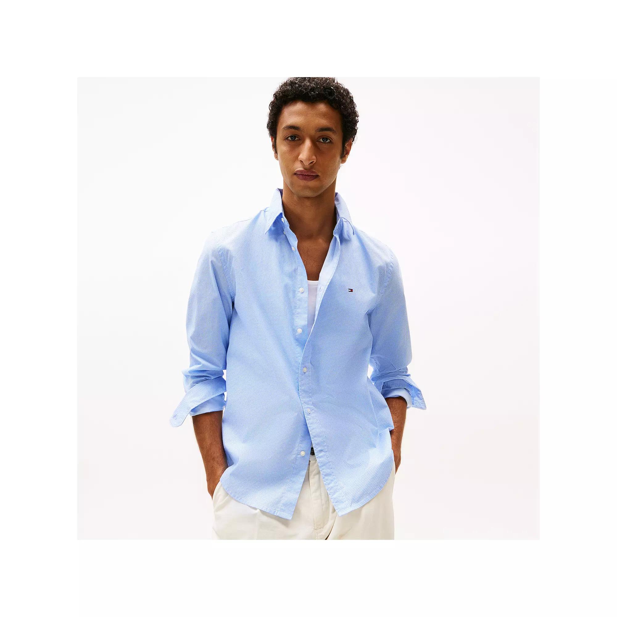 Men's Tommy Hilfiger Woven Long Sleeve Button Down Shirt,  Product Image