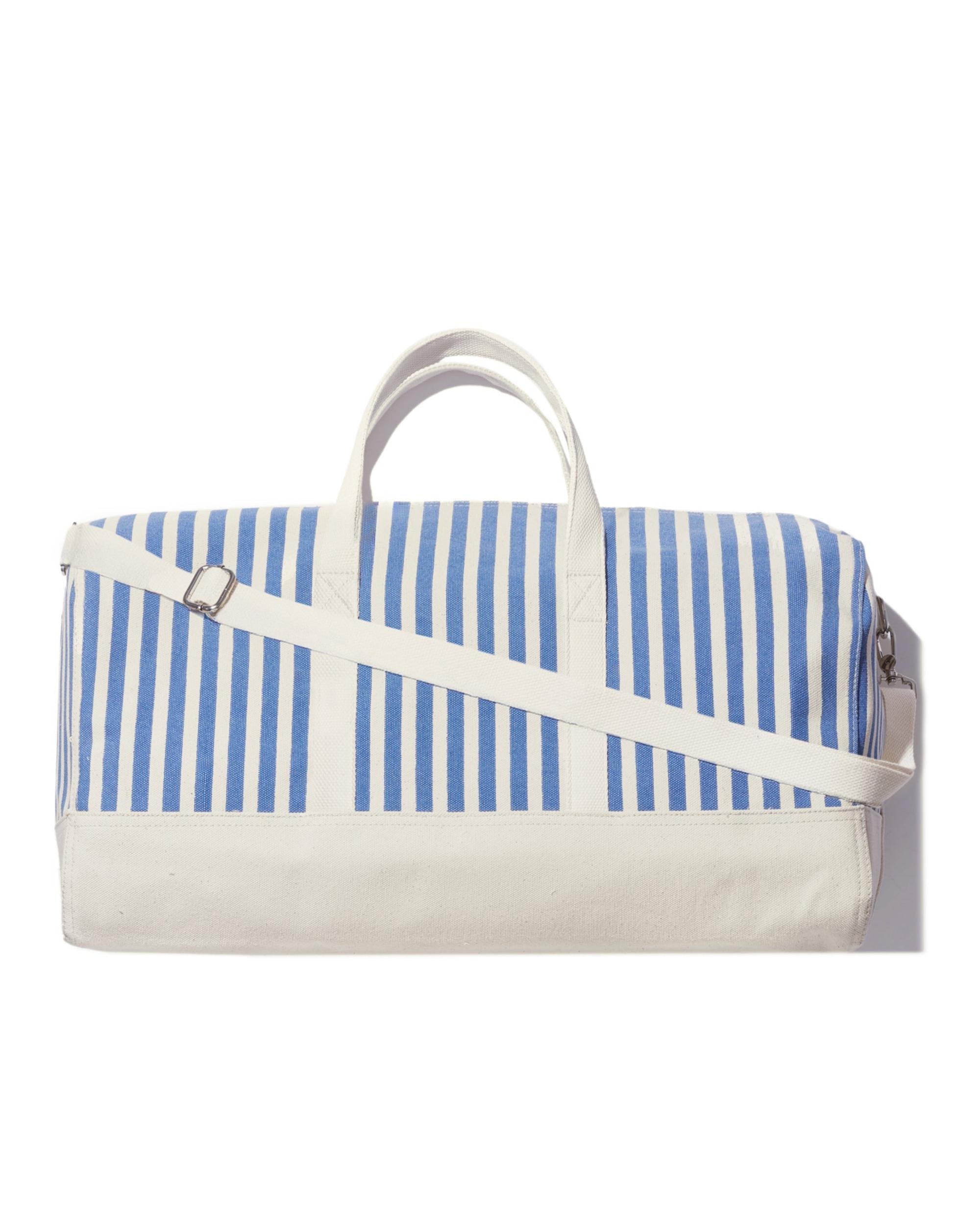 The All Over Striped Duffle Bag - Royal Blue/Canvas Mini Stripe Female Product Image