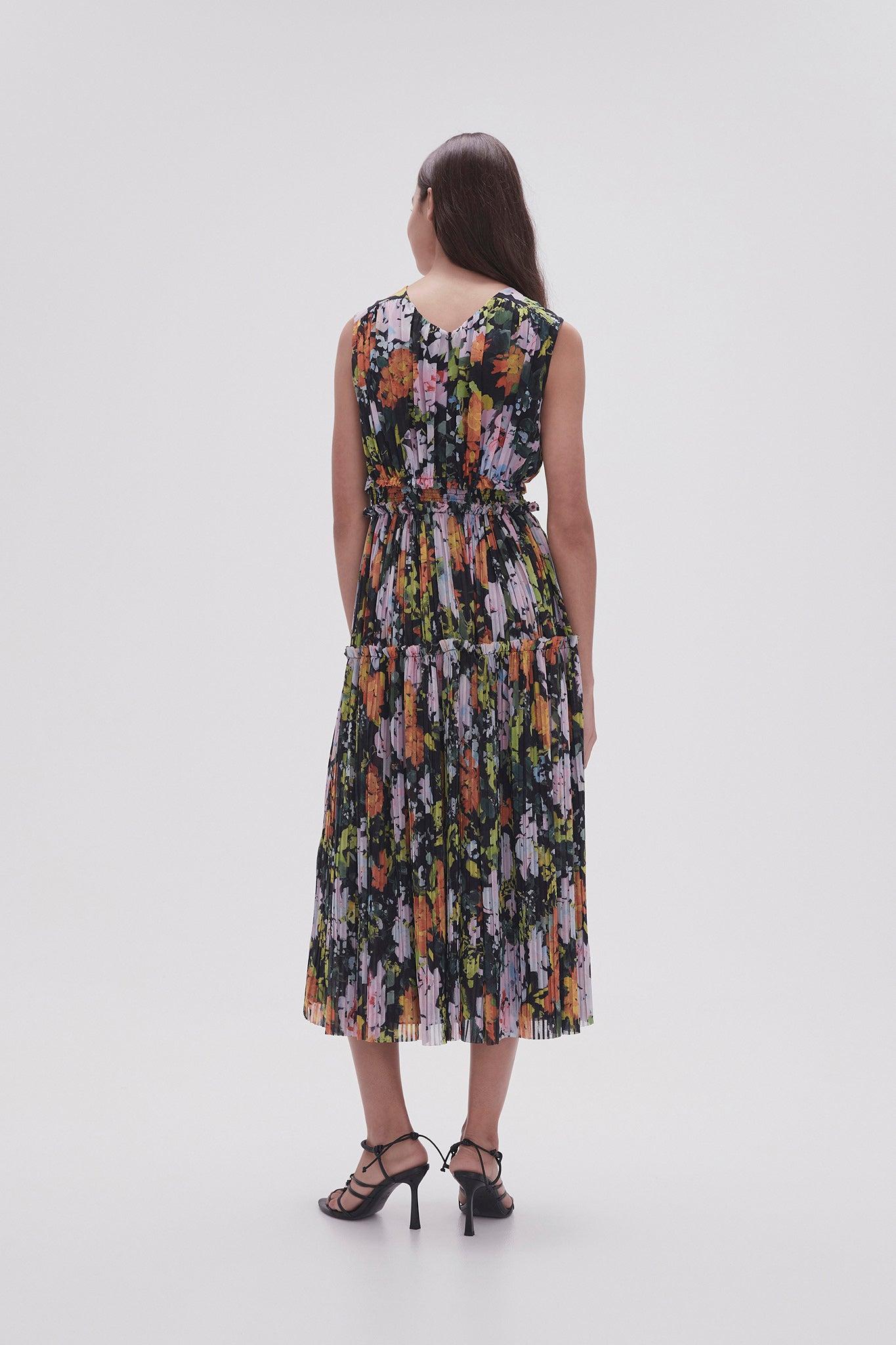 Marlowe Shirred Midi Dress Product Image