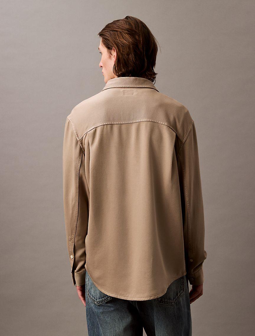 Twill Relaxed Button-Down Shirt Product Image