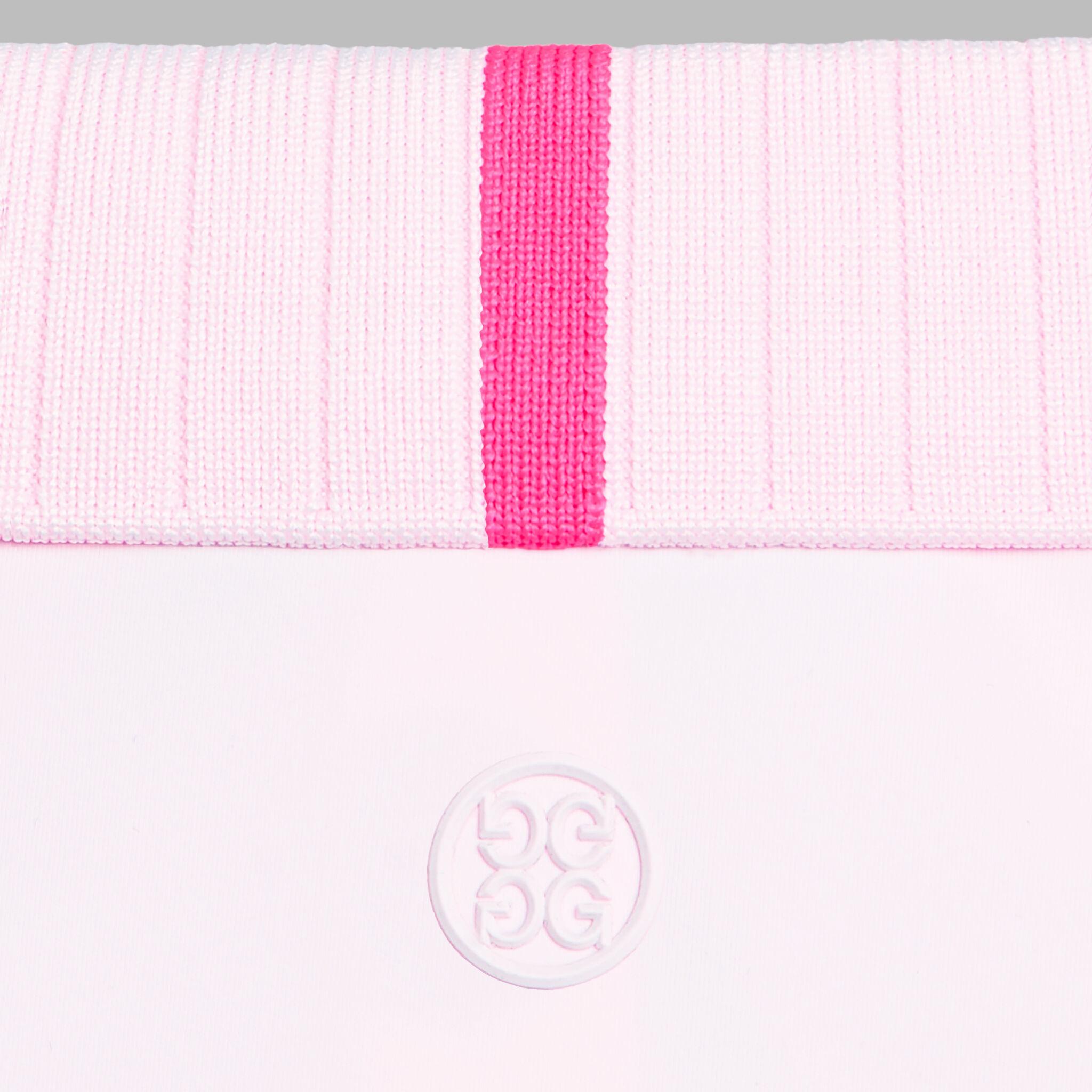 PLEATED COLLAR SILKY TECH NYLON SLEEVELESS POLO Product Image