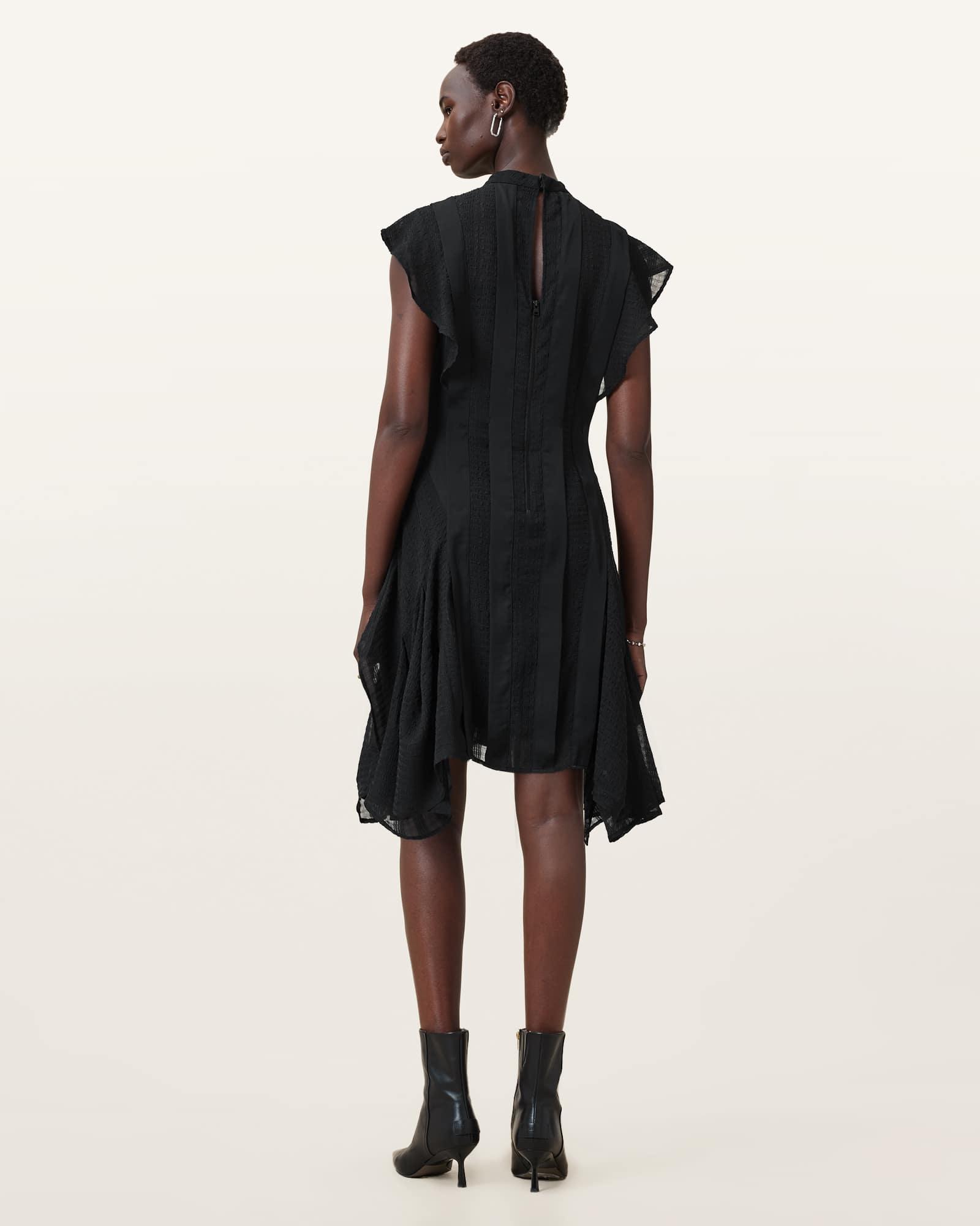 Fleur Textured Asymmetric Hem Dress Product Image