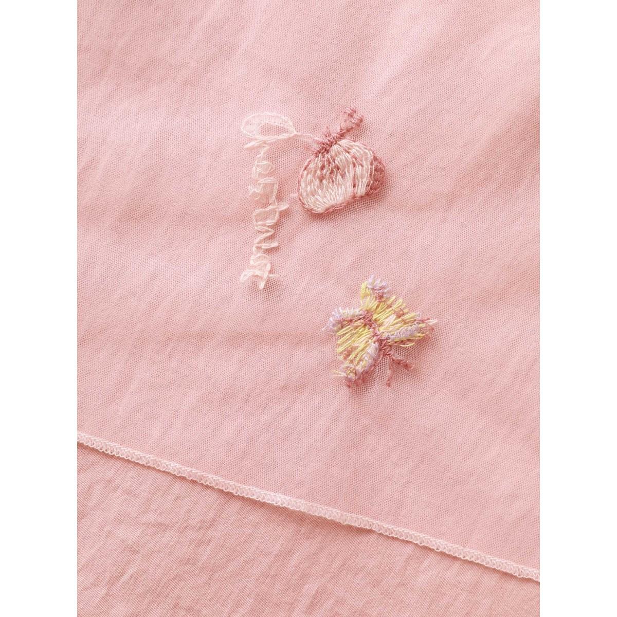 Plus Size Embroidered Mesh Halter Neck Midi Dress MistyRose Women Round Neck Sleeveless Curvy BloomChic 22-24/3X Product Image