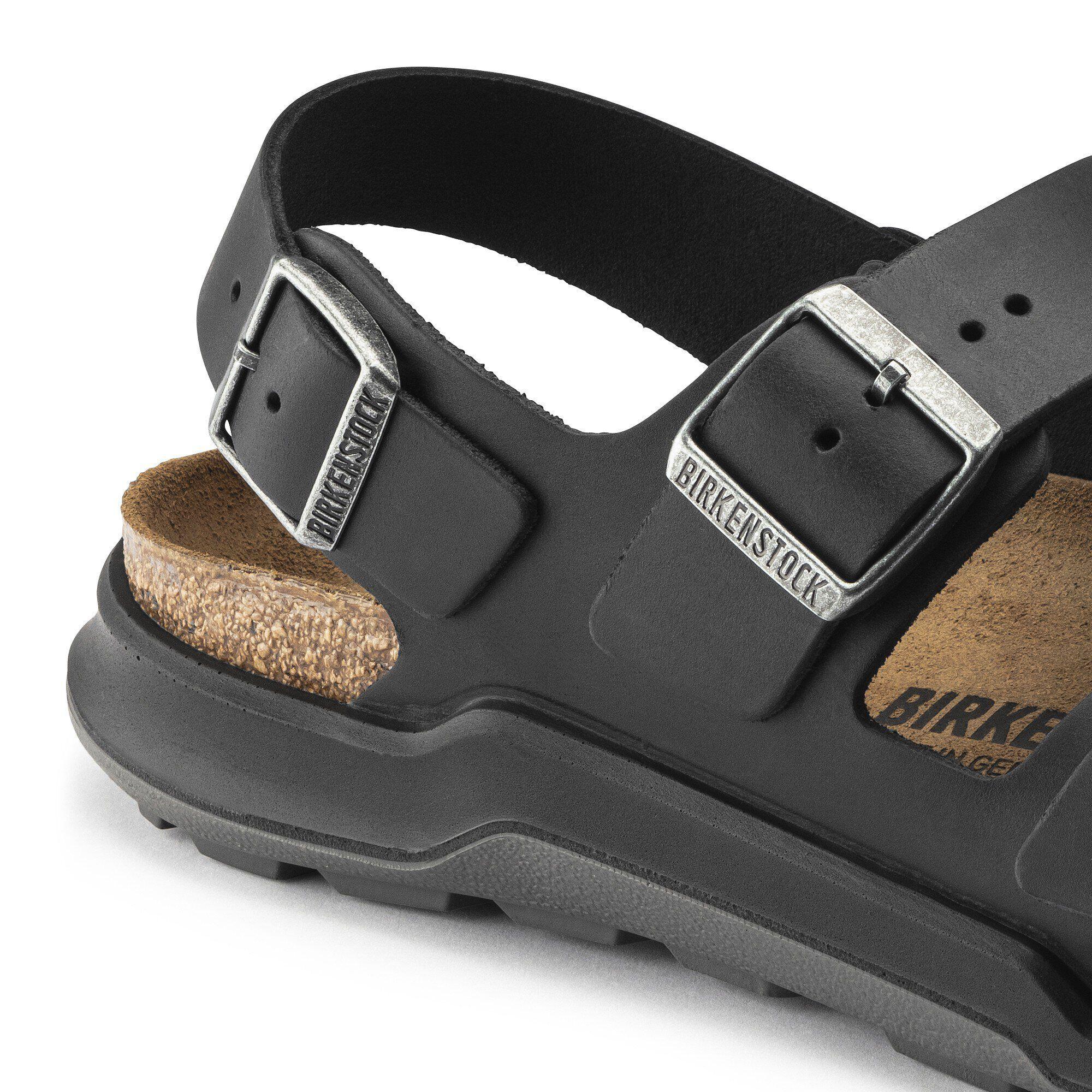 Birkenstock Milano CT Men Oiled Leather Black Male Product Image