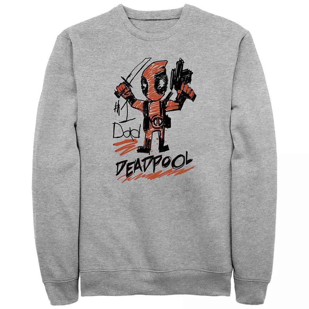 Big & Tall Marvel Deadpool #1 Dad Graphic Fleece, Men's,  Product Image