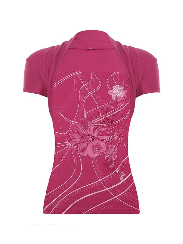Floral Print Short Sleeve Tee Product Image
