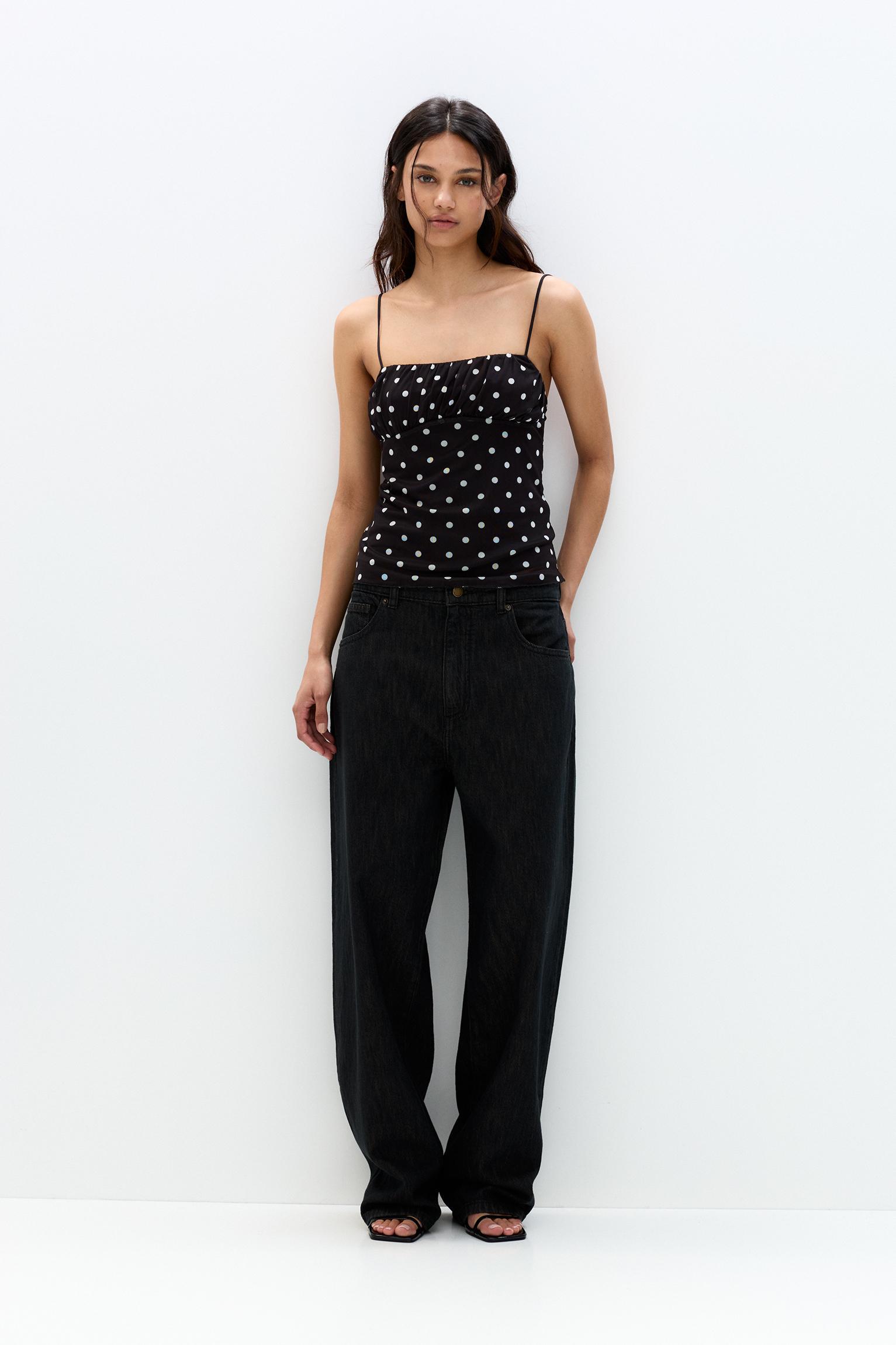 Strappy polka dot top Product Image