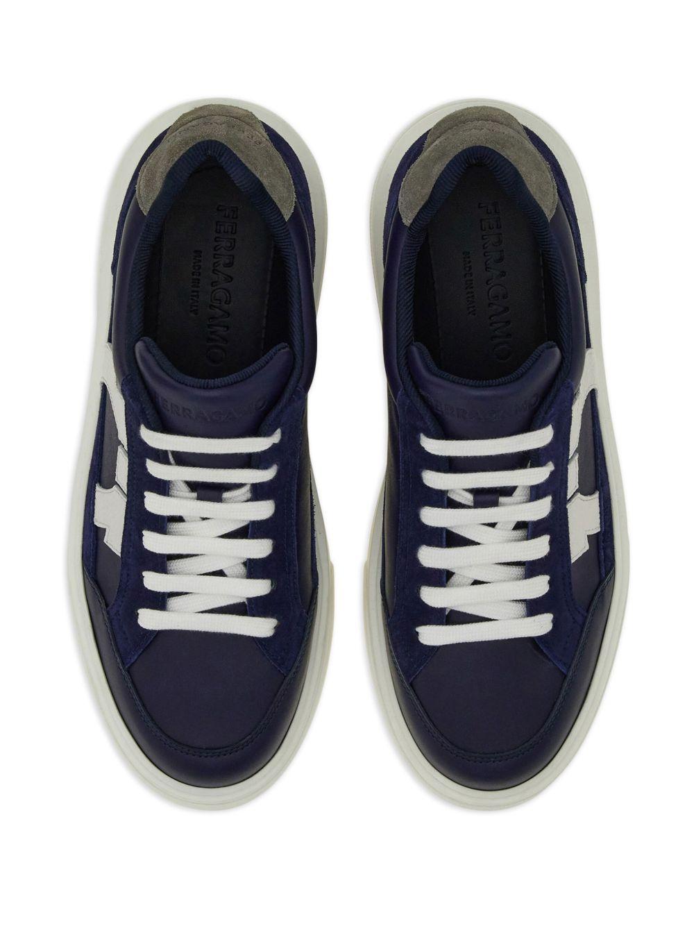 Gancini leather sneakers Product Image