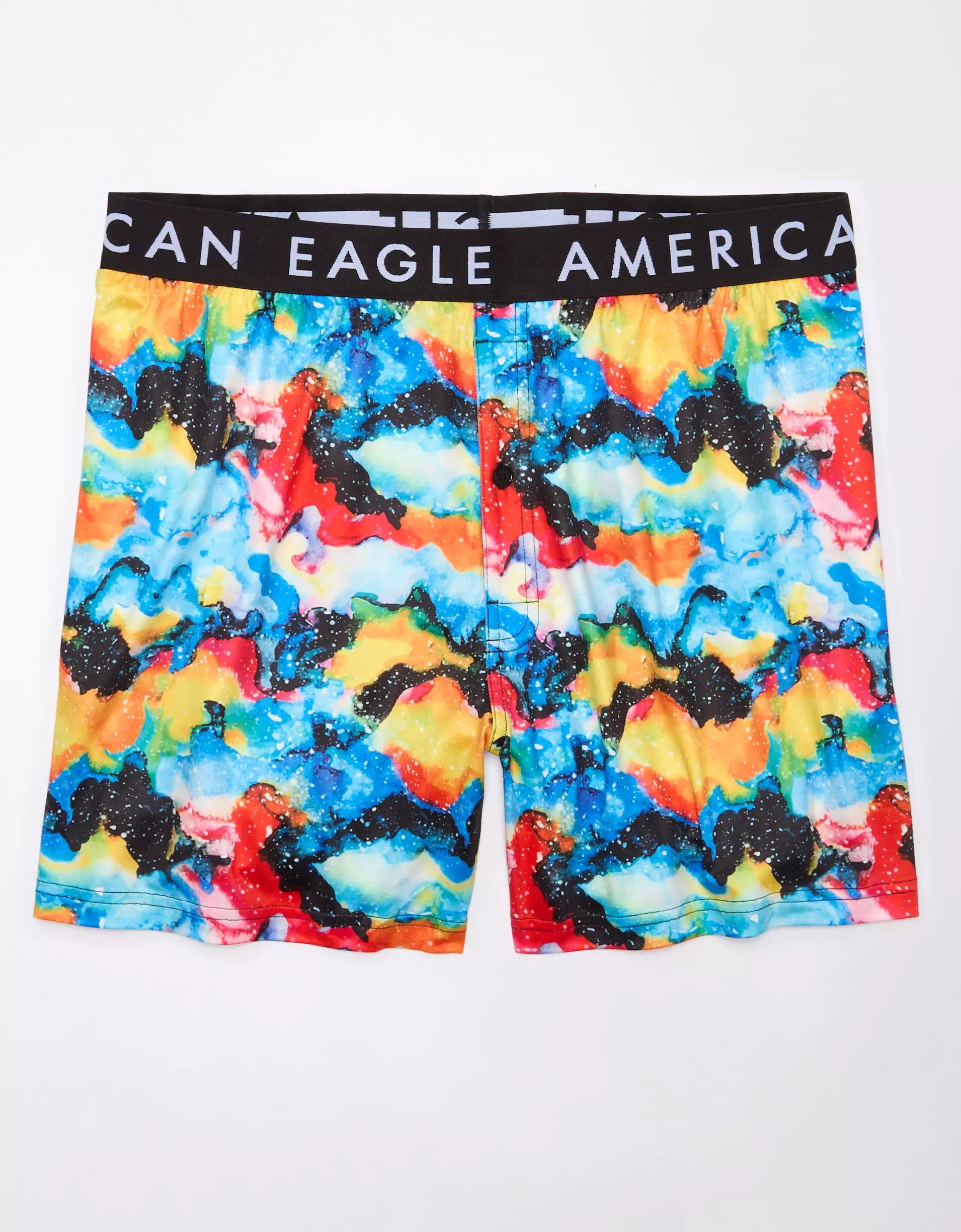 AEO Men's Watercolors Ultra Soft Pocket Boxer Short Product Image