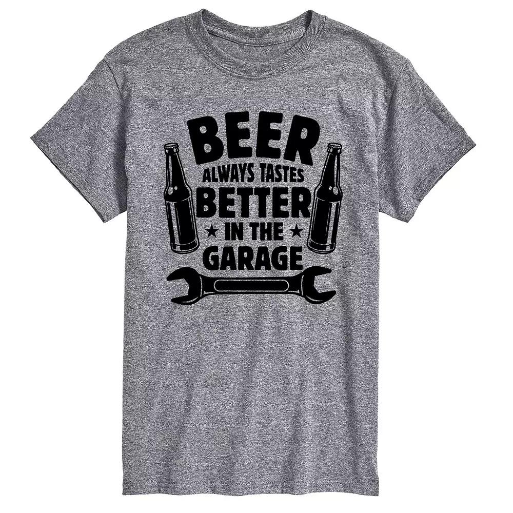 Big & Tall Beer Tastes Better Garage Tee, Men's, Size: XXL Tall, Gray Product Image