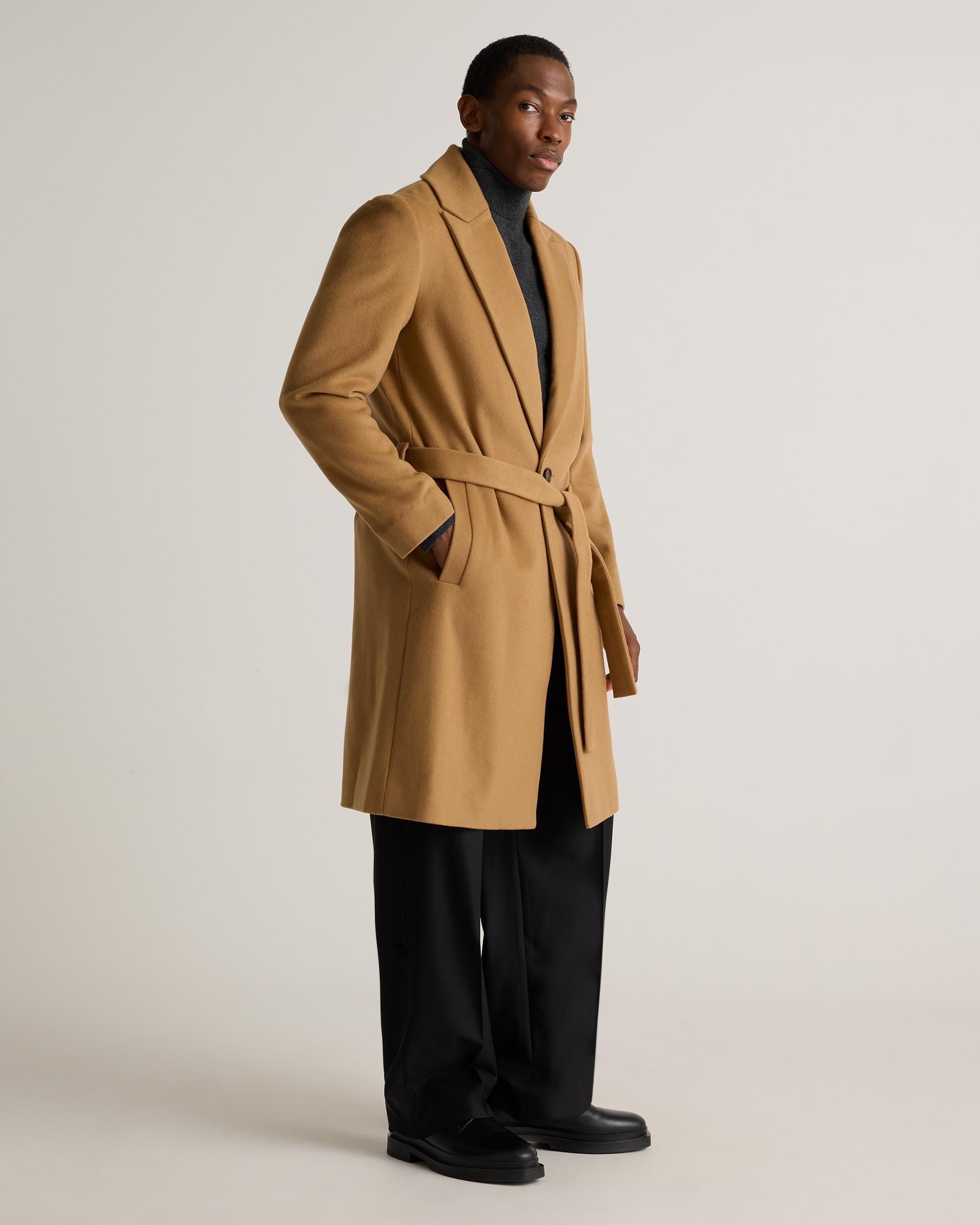 Quince | Men's Italian Wool Belted Overcoat Wool/Nylon Product Image