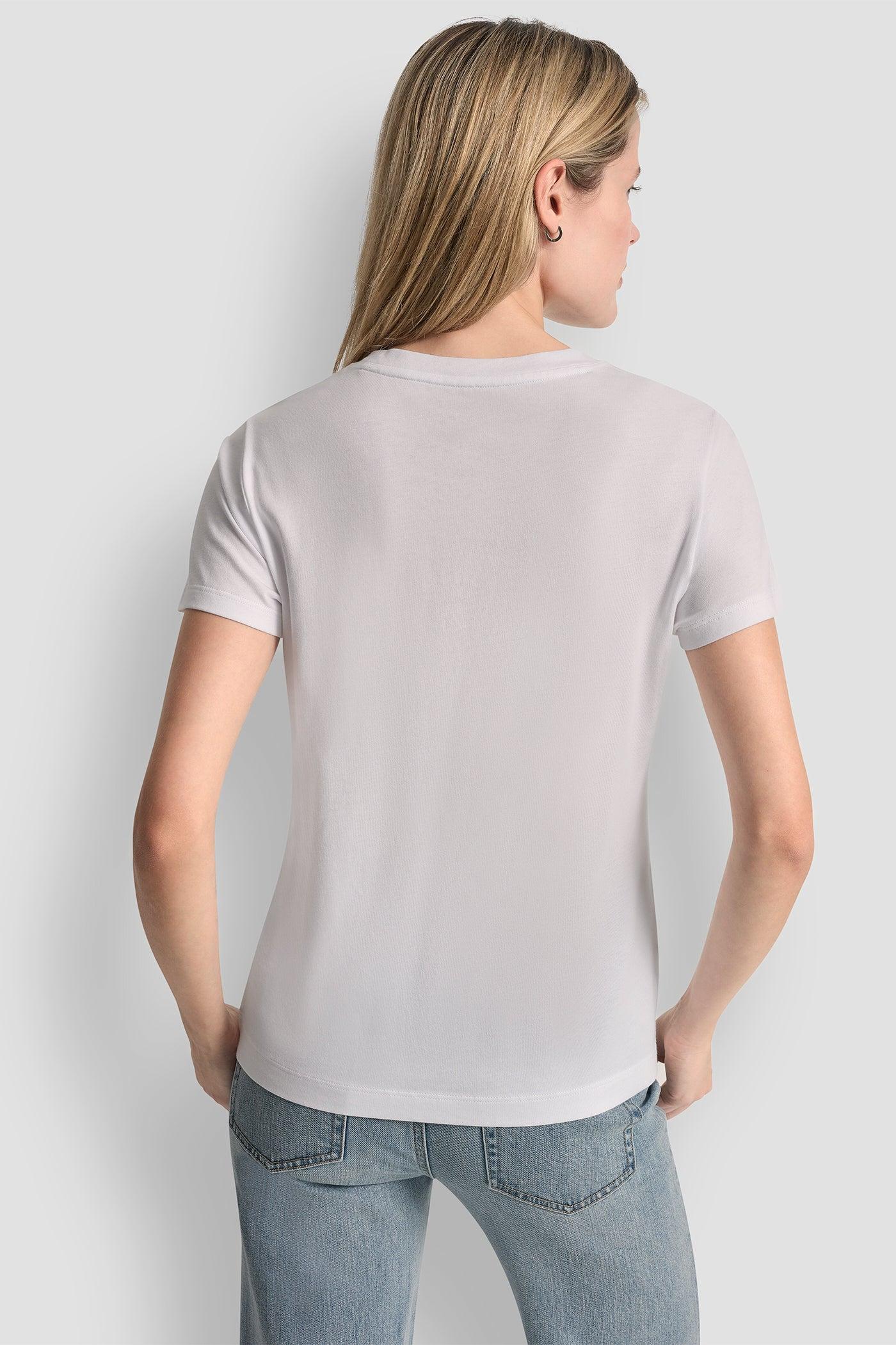 DKNY JEANS STACK LOGO RHINESTONE TEE Product Image