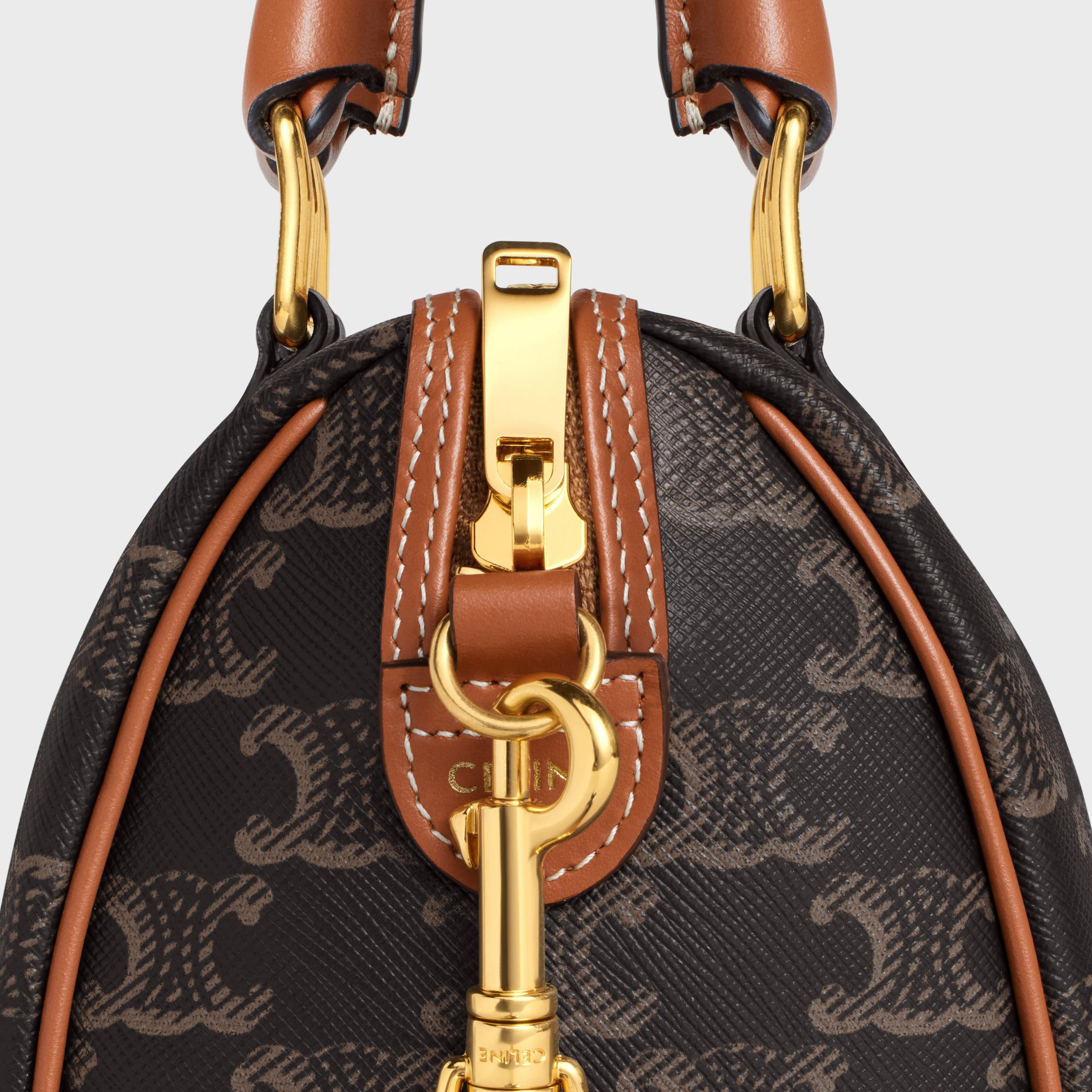 SMALL BOSTON IN Triomphe Canvas and calfskin Product Image