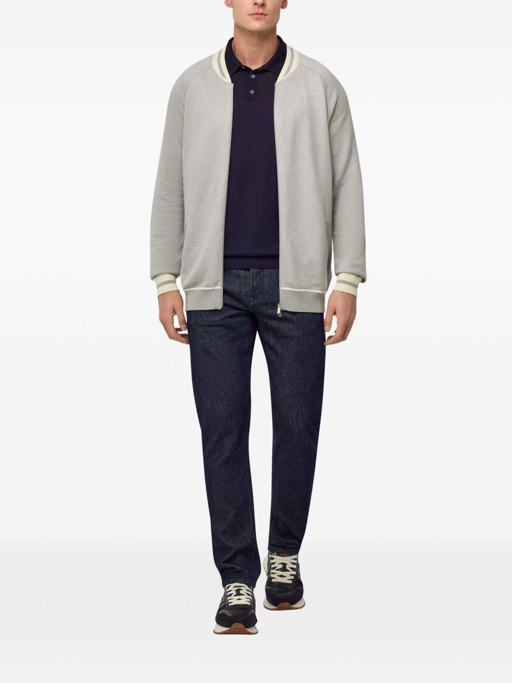 fine-knit bomber jacket Product Image
