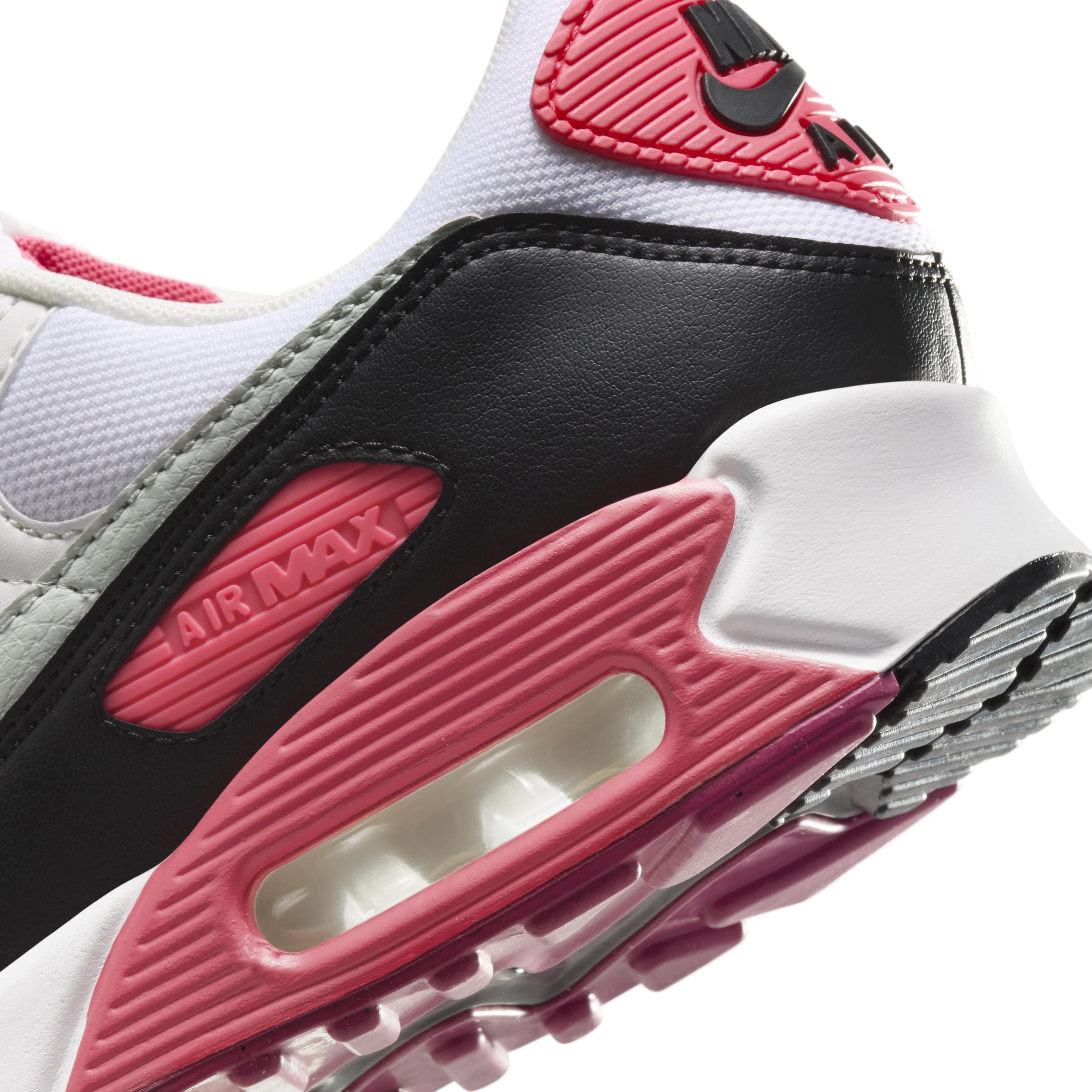 Nike Air Max 90 - Womens Shoes Aster Pink/White/Light Silver Product Image