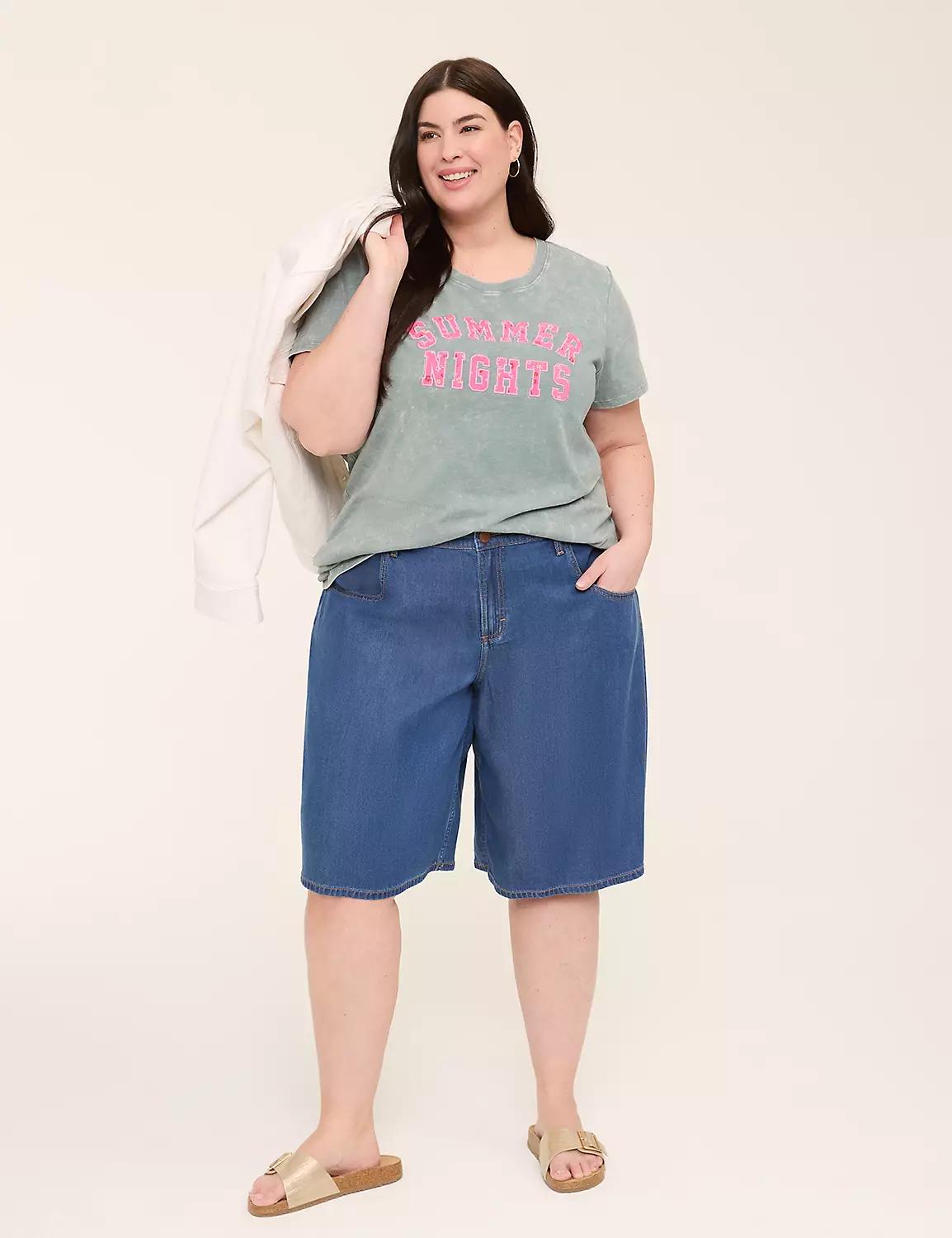 Textured Summer Nights Graphic Tee Product Image