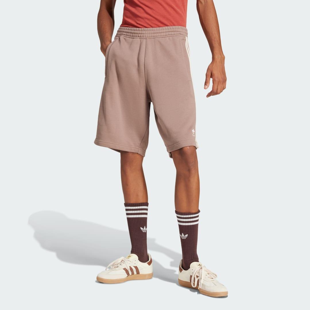 adidas Adicolor 3-Stripes Shorts Trace Brown XS Mens Product Image