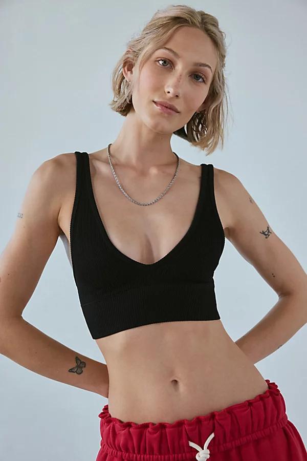 Out From Under Corinne Seamless Knit V-Neck Bralette Womens at Urban Outfitters Product Image
