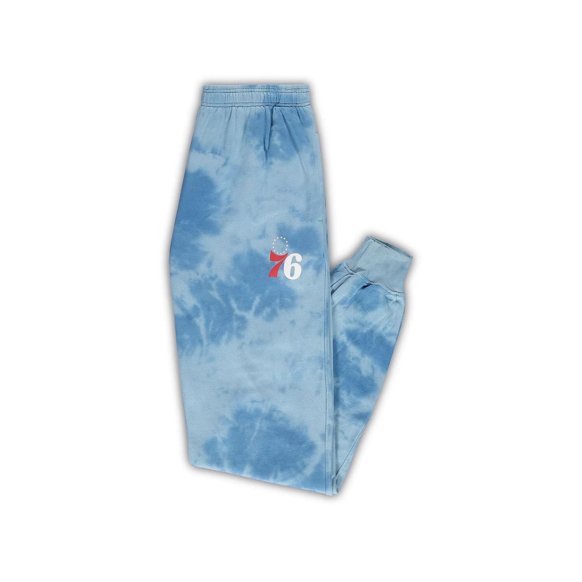 Men's Fanatics Branded Royal Philadelphia 76ers Big & Tall Wordmark Cloud Dye Jogger Pants, Size: 2XB, 76r Blue Product Image