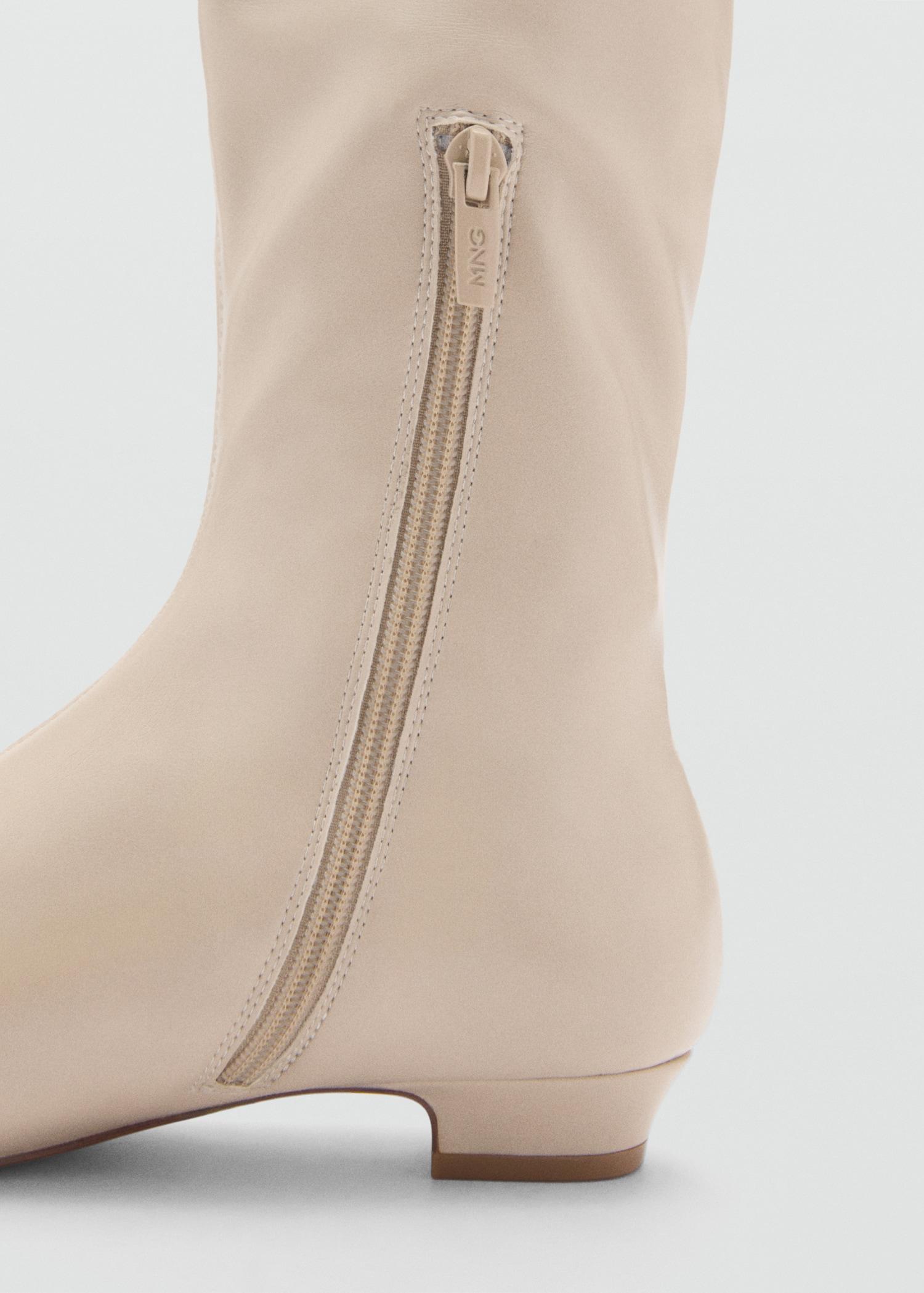 High boots with zip - Women | MANGO USA Product Image