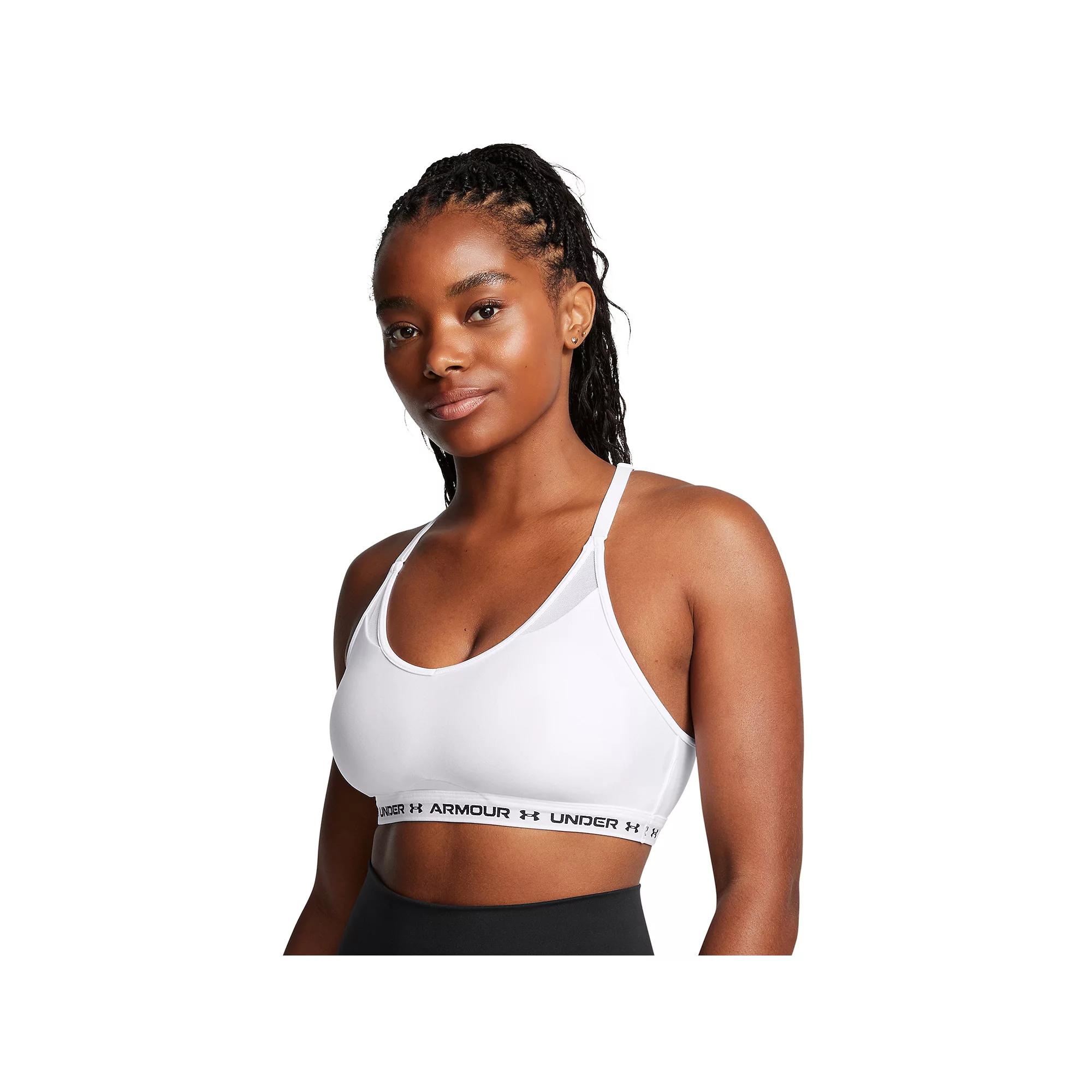 Women's Under Armour Crossback Low-Impact Sports Bra, Size: Large, Castlerock Product Image