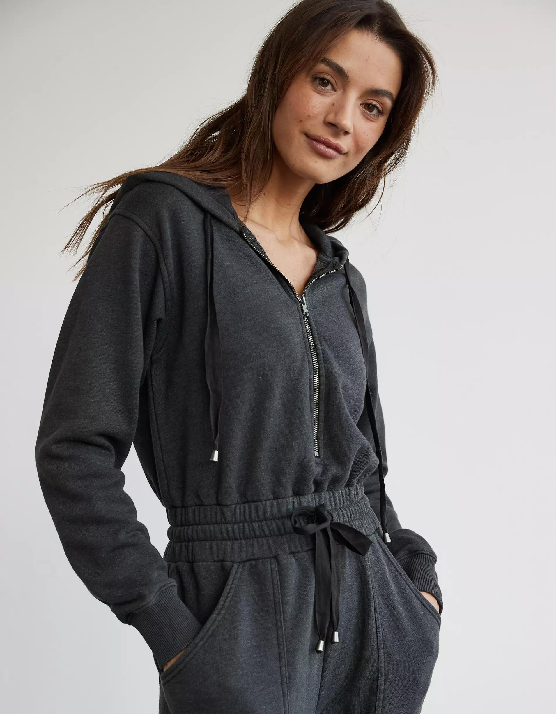 AE Fleece Hoodie Jumpsuit Product Image