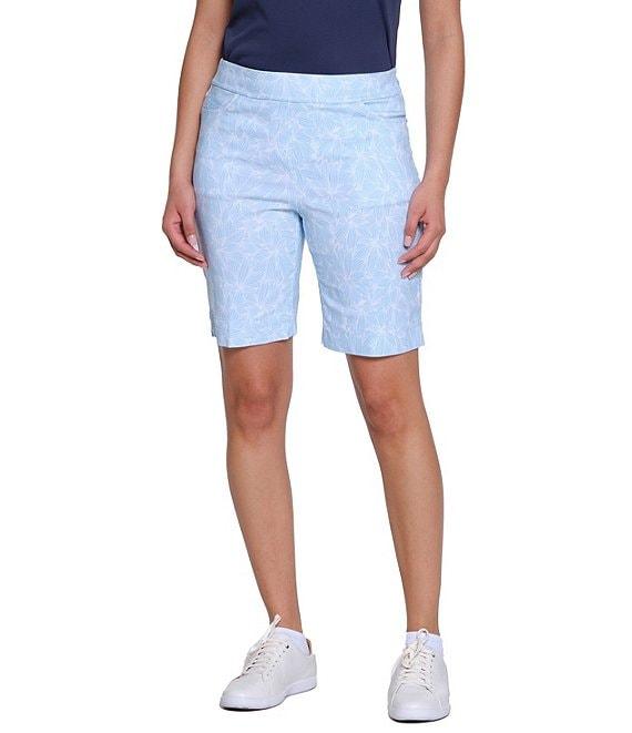 Sport Haley Slimsation Printed Pull-On Pocketed Shorts Product Image