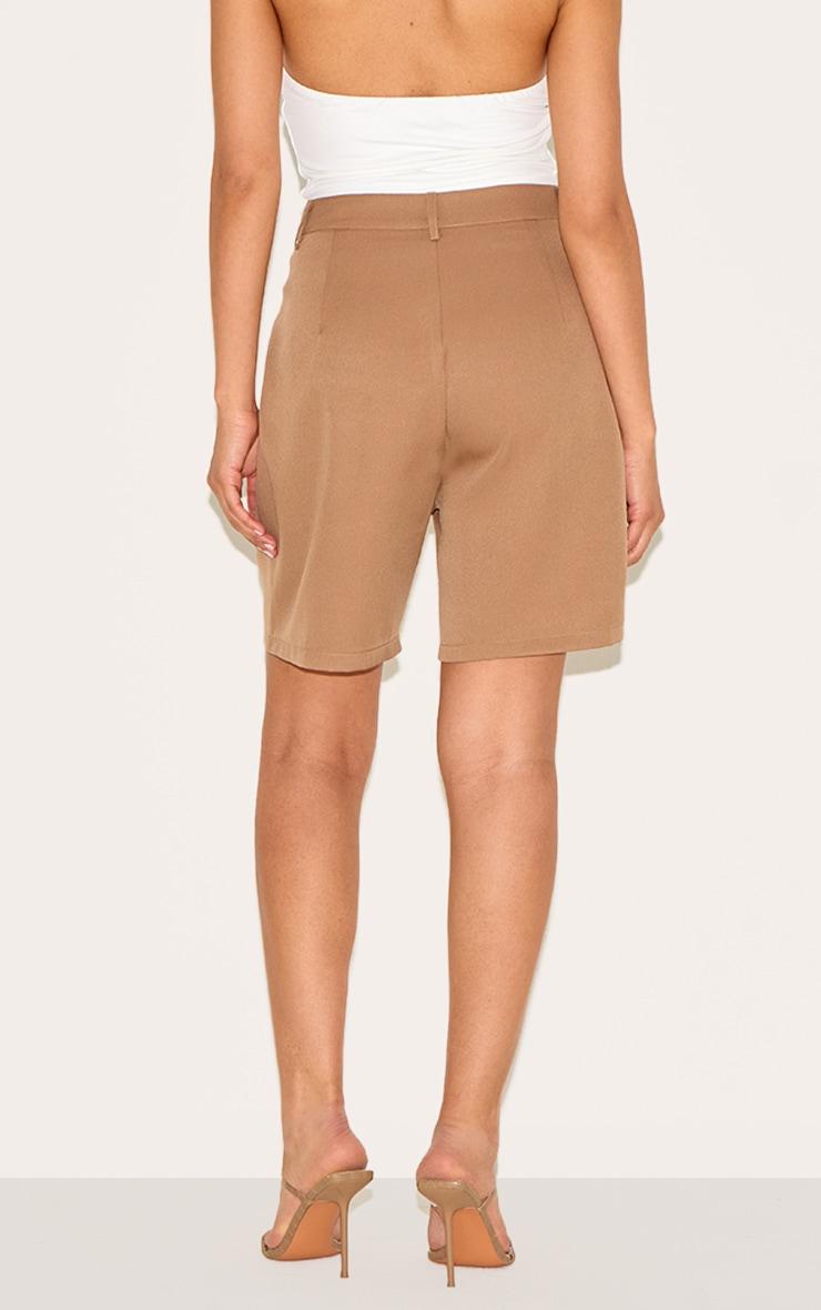 Petite Taupe Tailored Jorts Product Image
