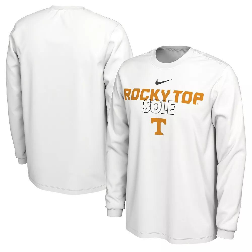 Nike White Tennessee Volunteers 2023 On Court Bench Long Sleeve T-Shirt, Men's, Size: 2XL Product Image