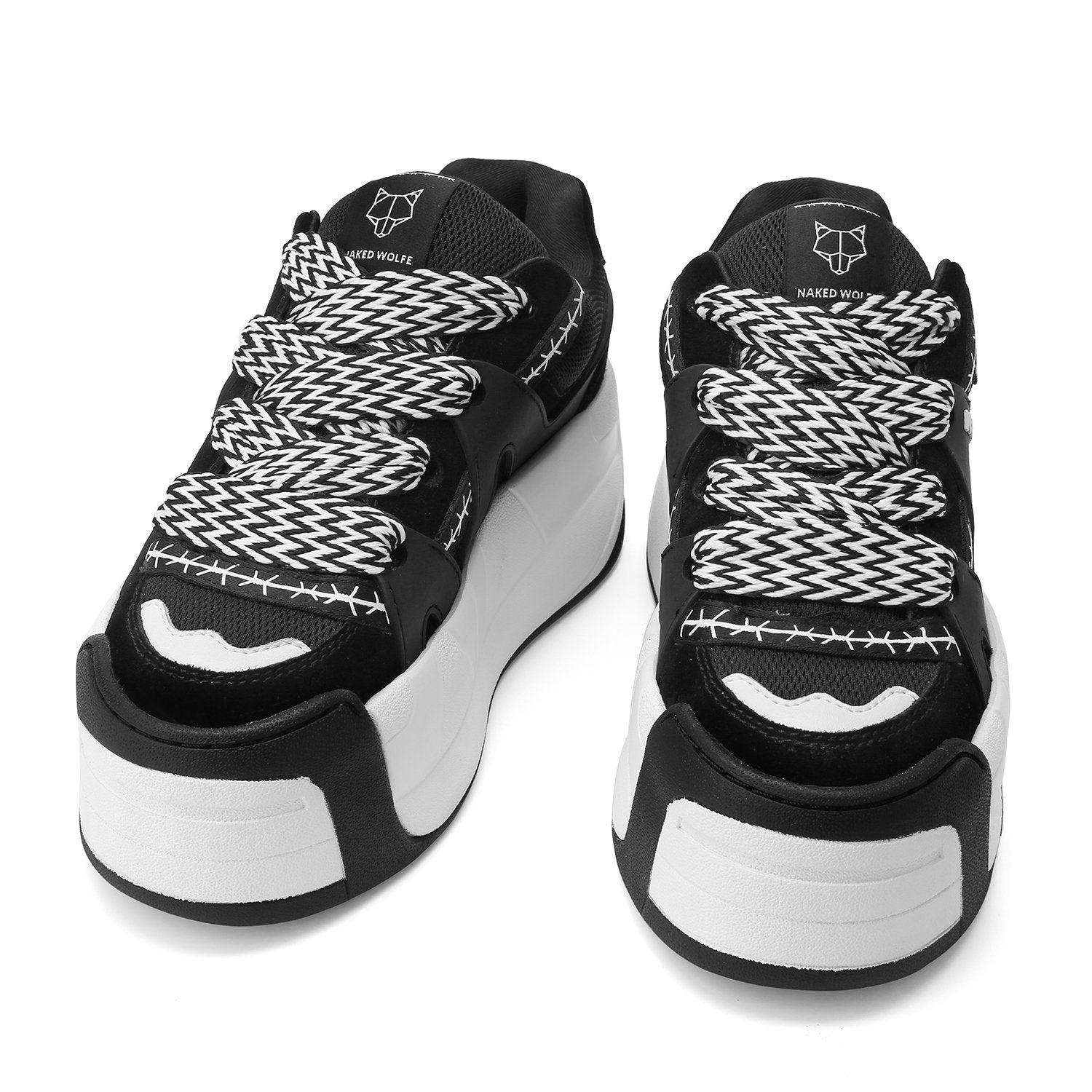 Slider Laces Zig Zag Black/White Product Image