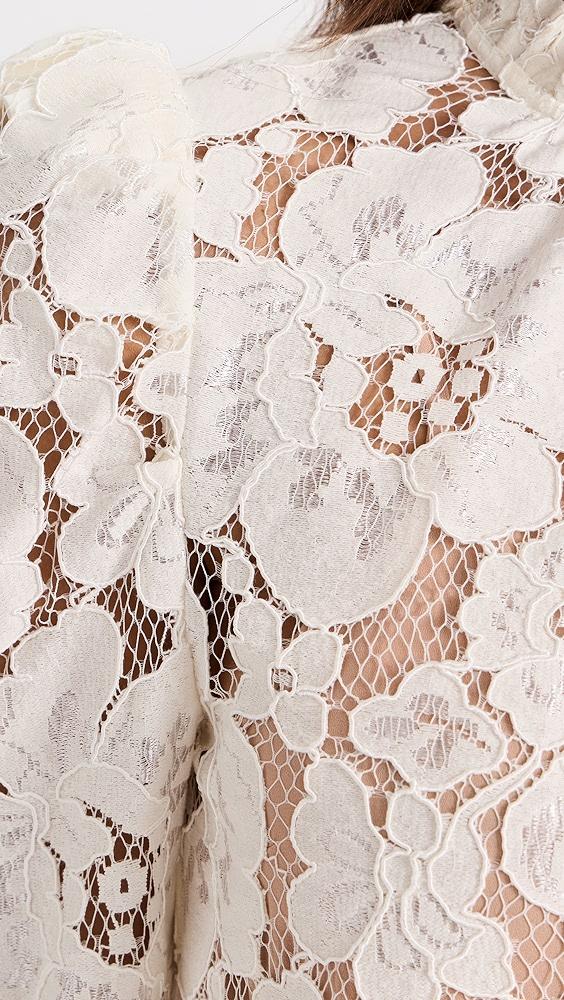 WAYF Emma Puff Sleeve Lace Top | Shopbop Product Image