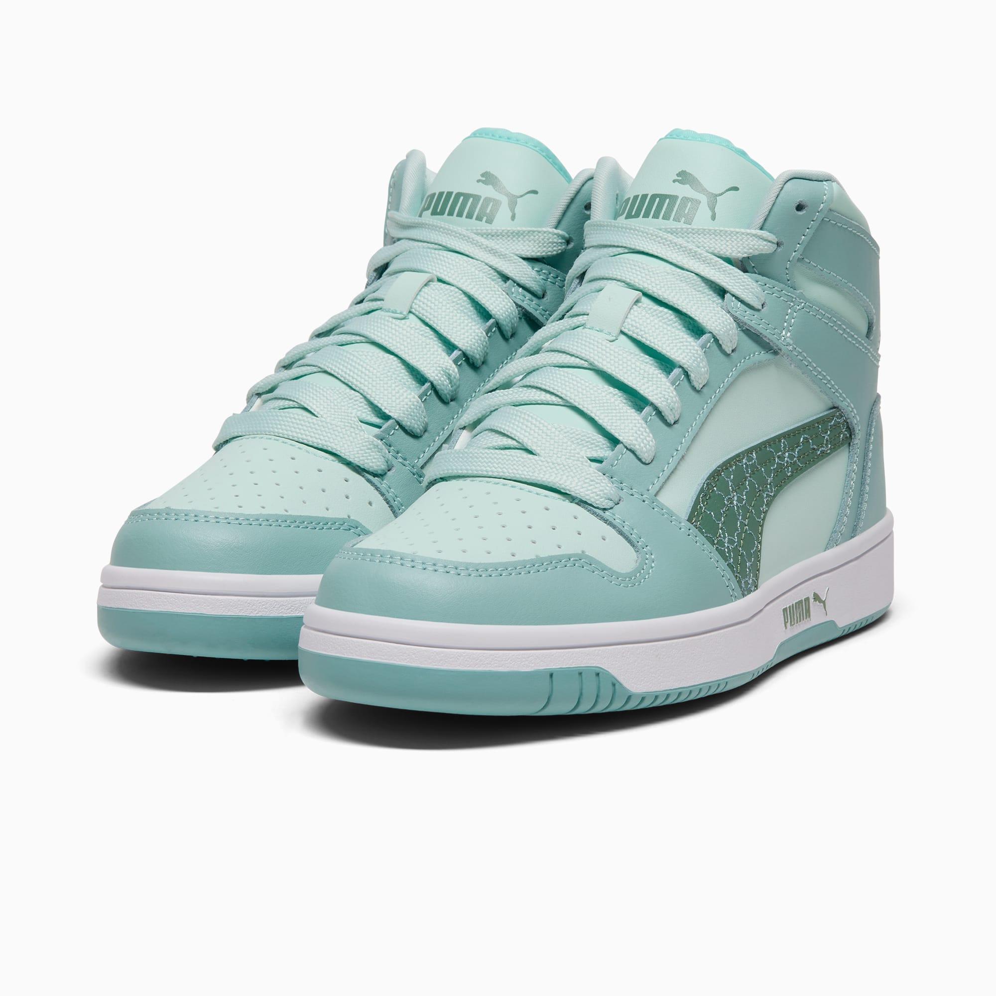 PUMA Rebound Layup Rebel Women's Mid Sneakers Product Image