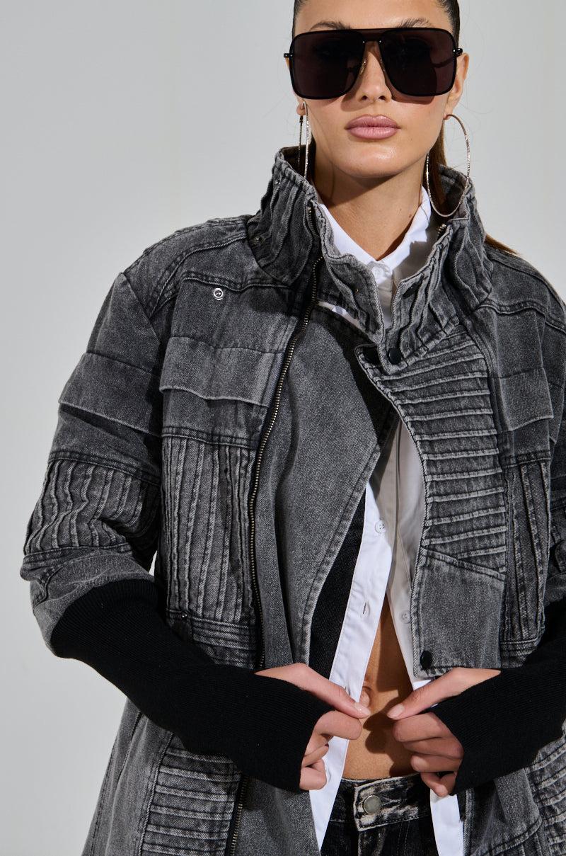 VORTEX DENIM TRENCH COAT Product Image
