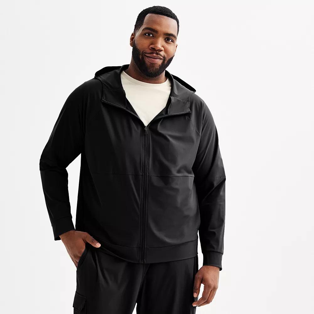 Big & Tall Tek Gear® Performance Zip-Up Hooded Jacket, Men's,  Product Image
