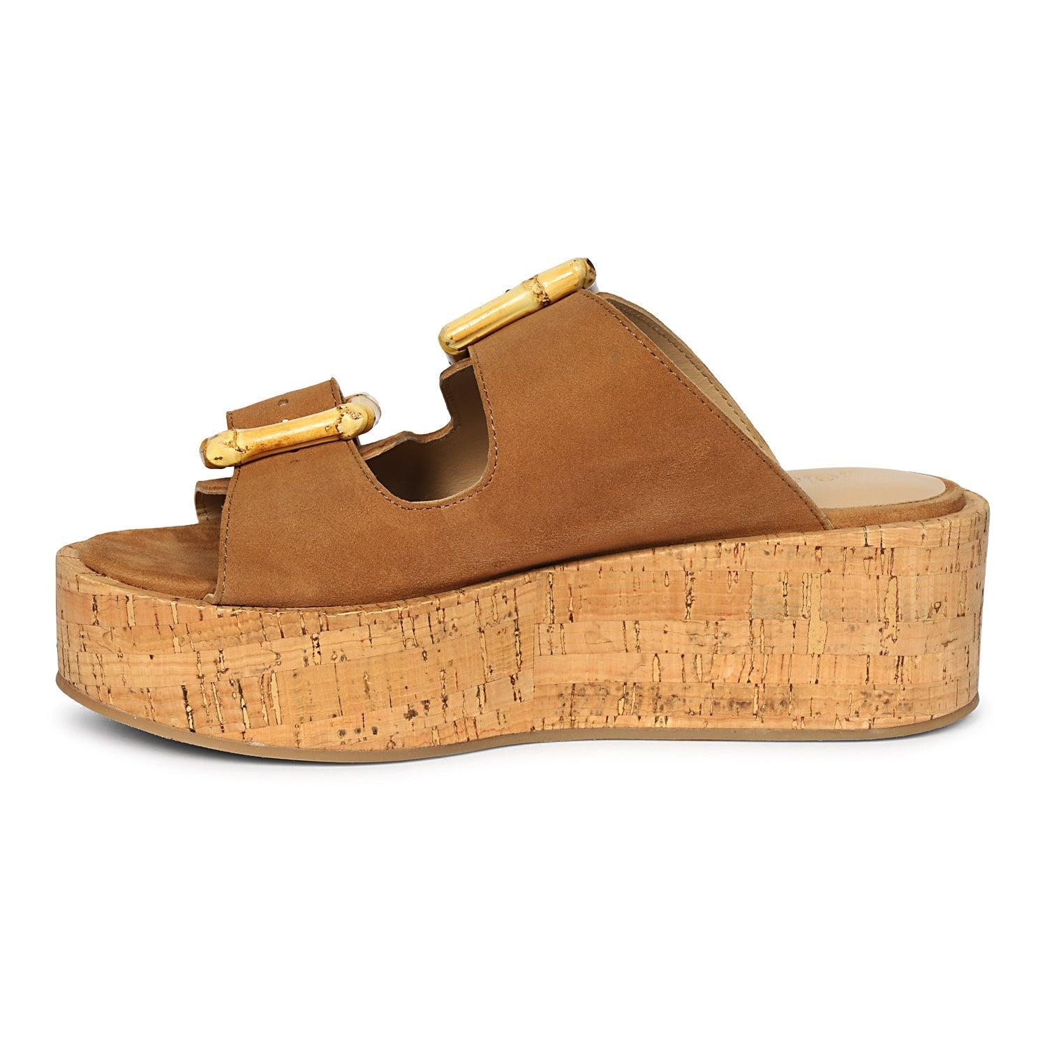 Corkie - Cognac Sandals Product Image