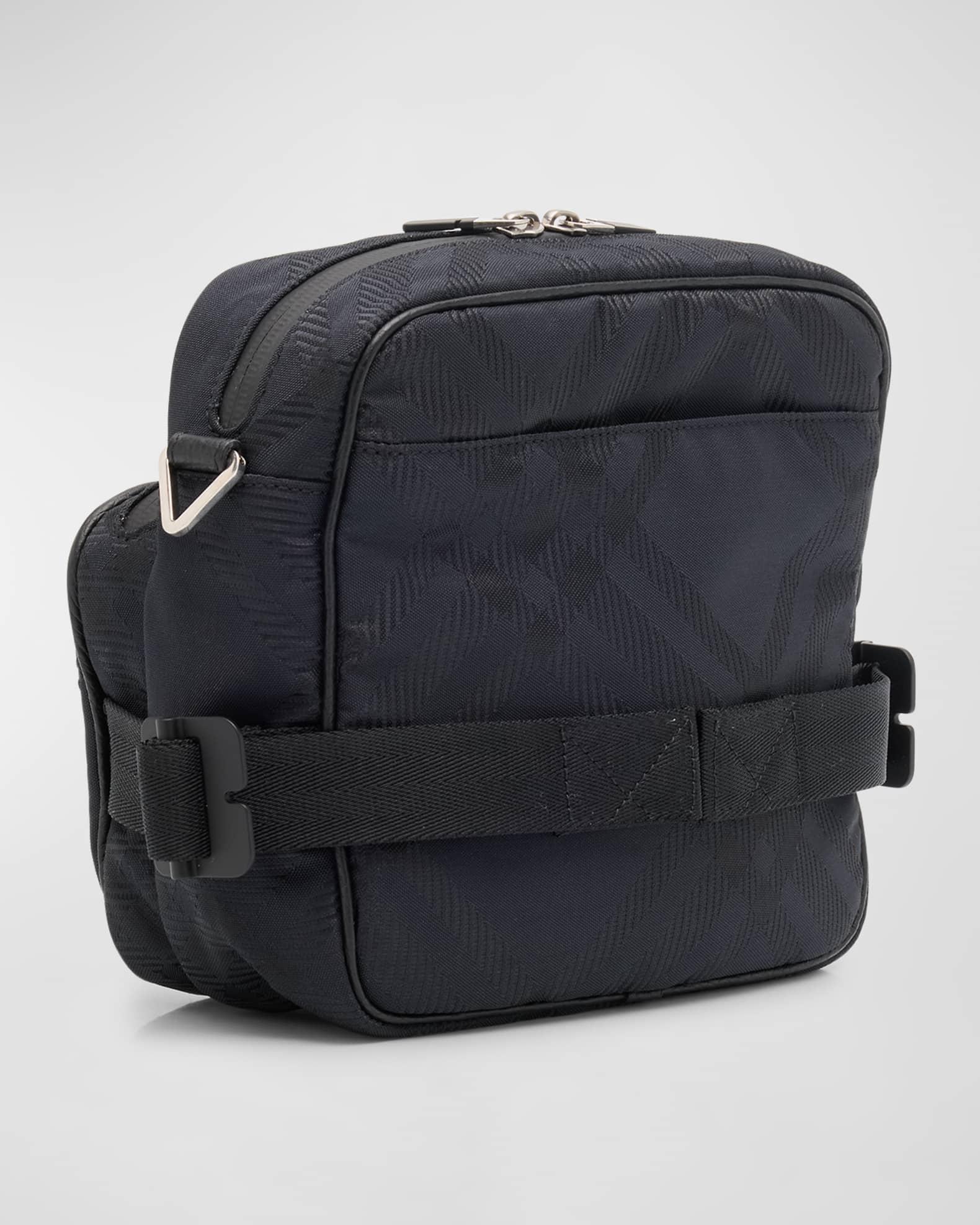 Men's Check Jacquard Crossbody Bag Product Image