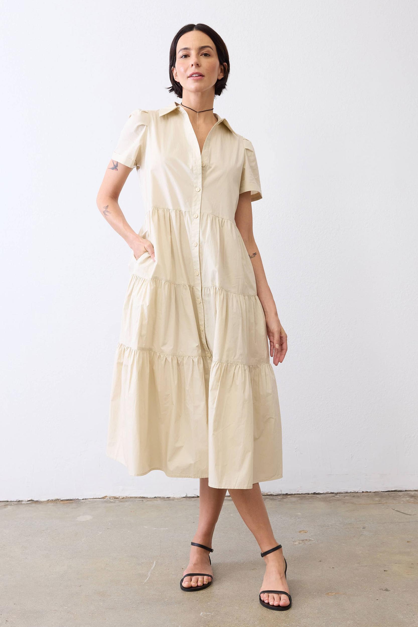 Breaking Free Long Poplin Dress Product Image