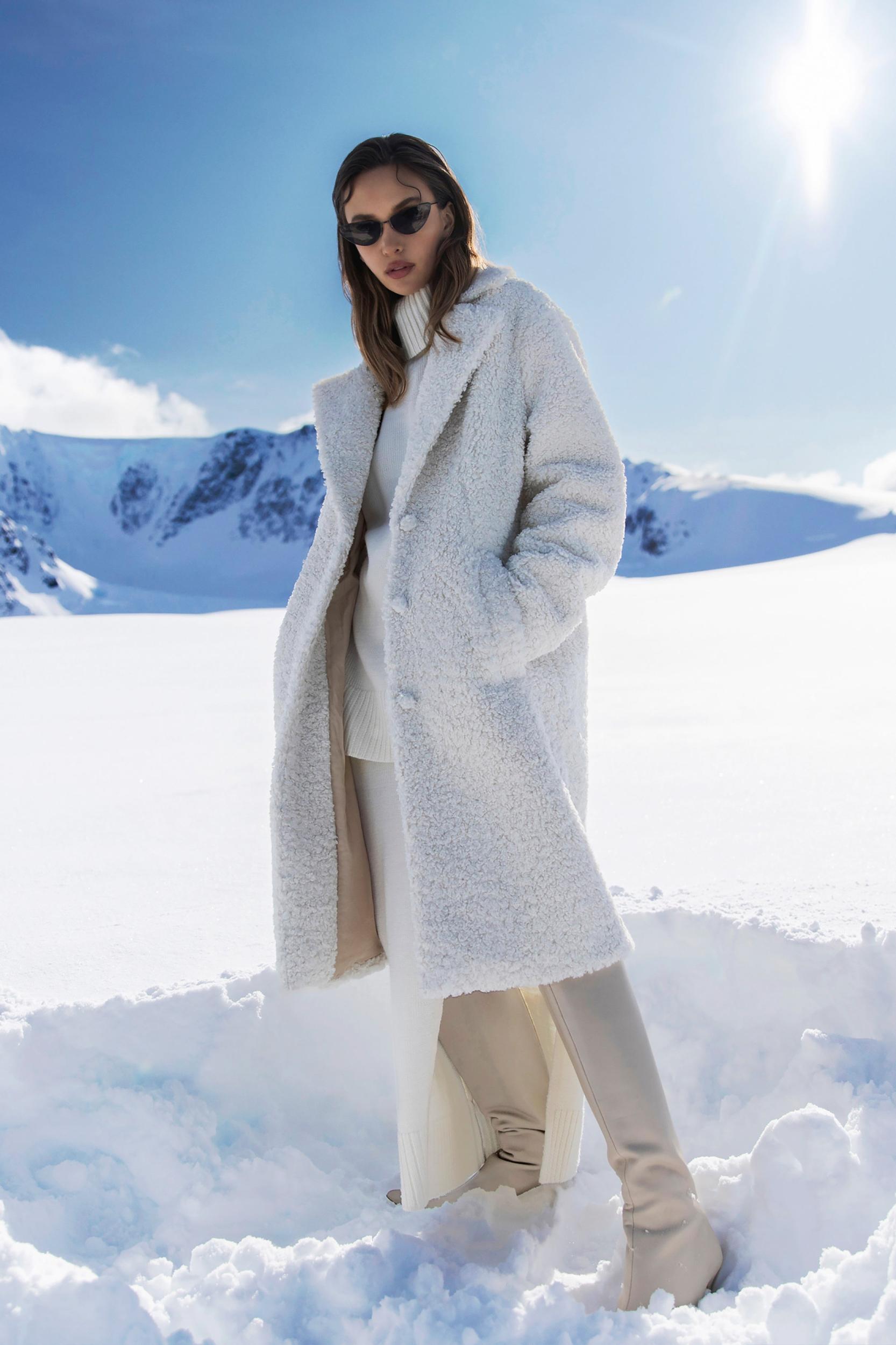 Izzy Boucle Coat - Cream Product Image