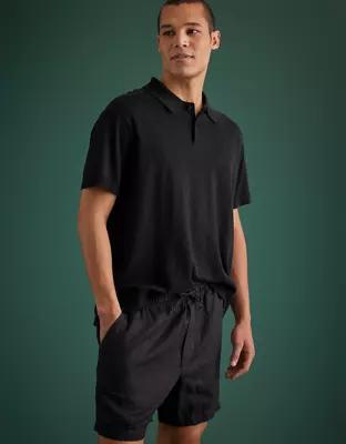 AE77 Premium Linen Pull-On Short Product Image