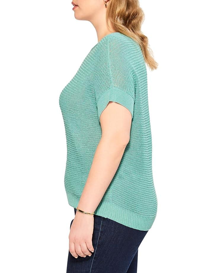 Plus Size Oversize Striped Cotton Voile Shirt Product Image