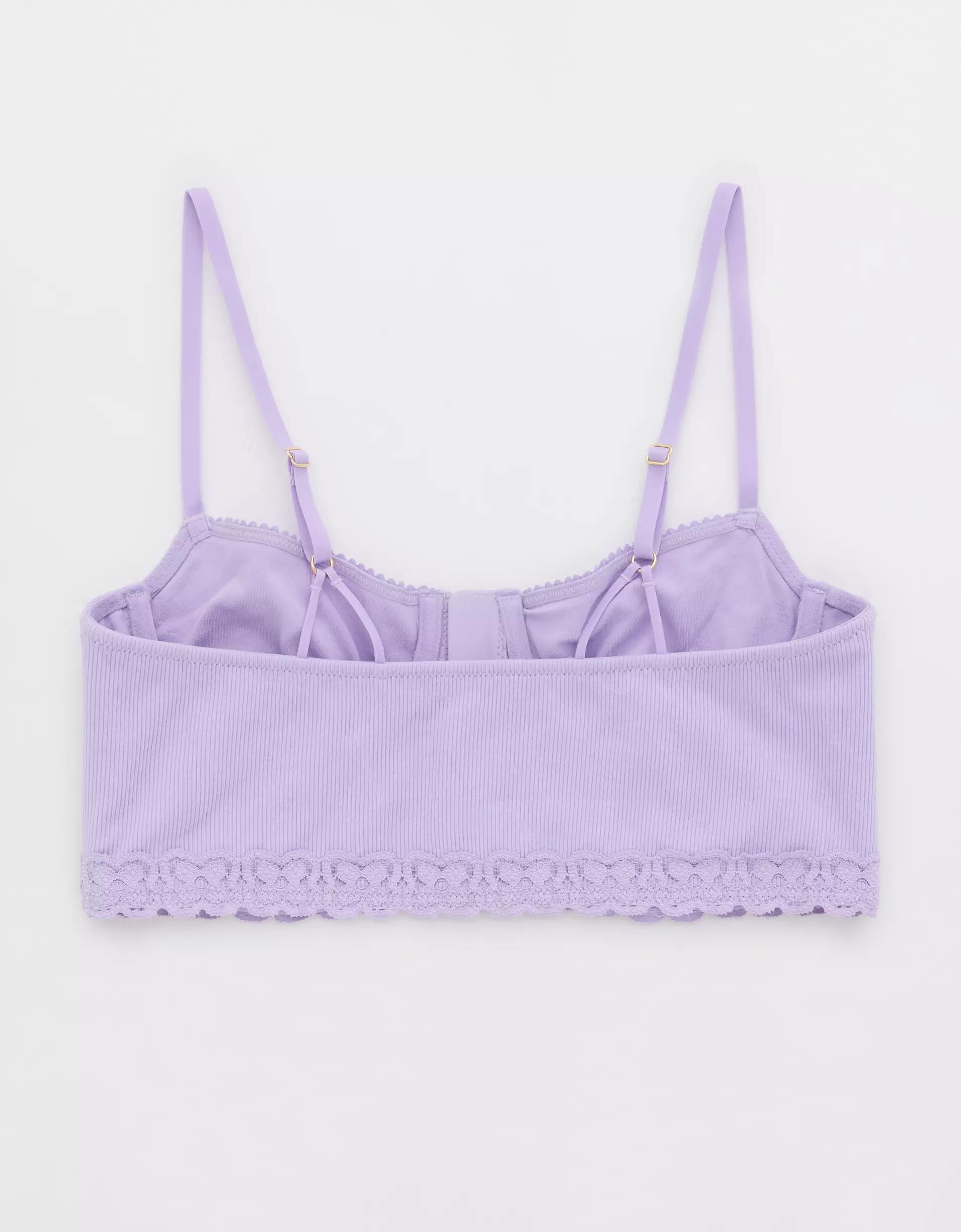 Show Off Cozy Rib Unlined Corset Bra Product Image