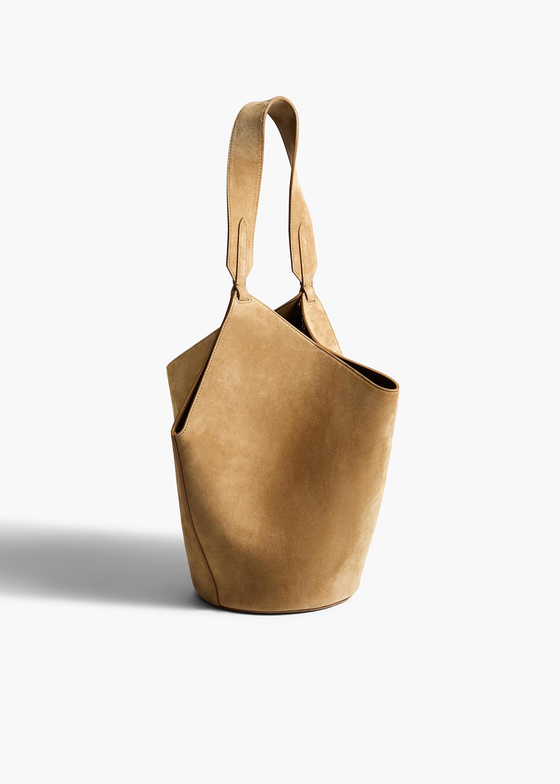 Small Lotus Tote in Mud Suede Product Image