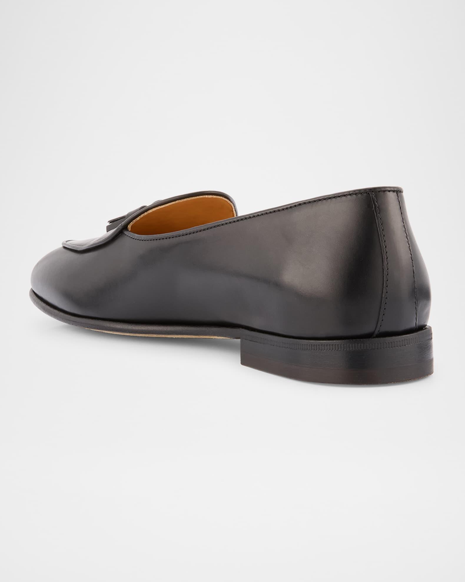 Men's Leather Tassel Loafers Product Image