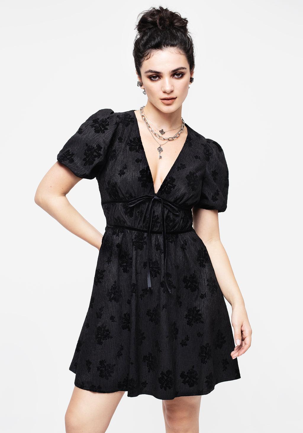 Giselle Floral Puff Sleeve Mini Dress Product Image